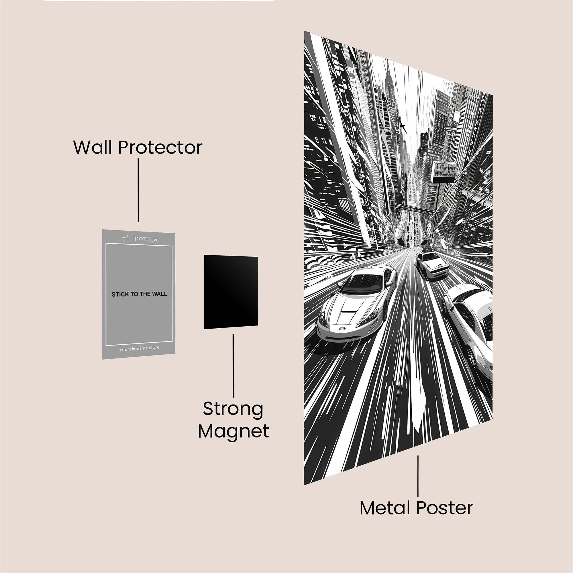 Cyber Rush Safe Wall Magnetic / M