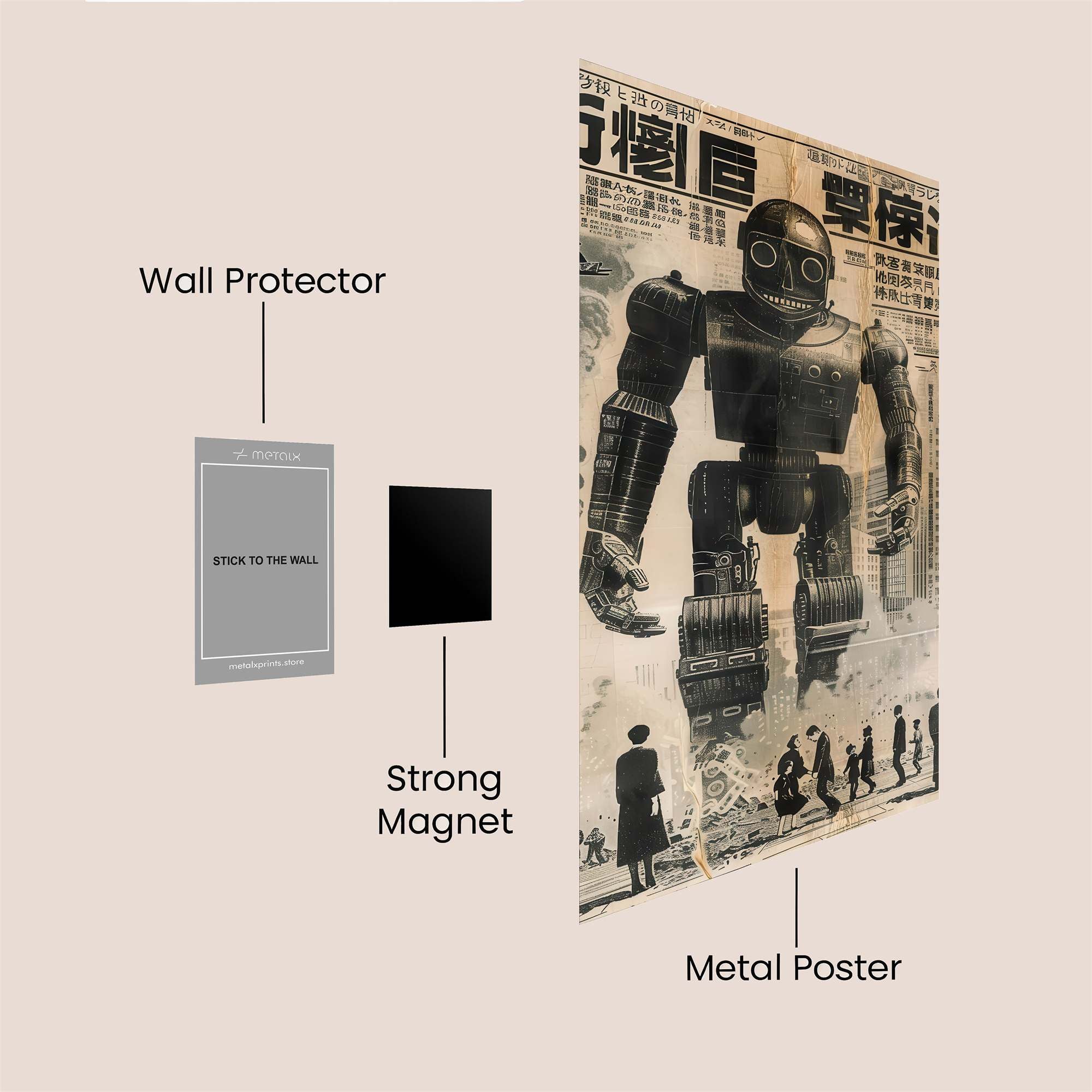 Tetsujin Melancholy Safe Wall Magnetic / M