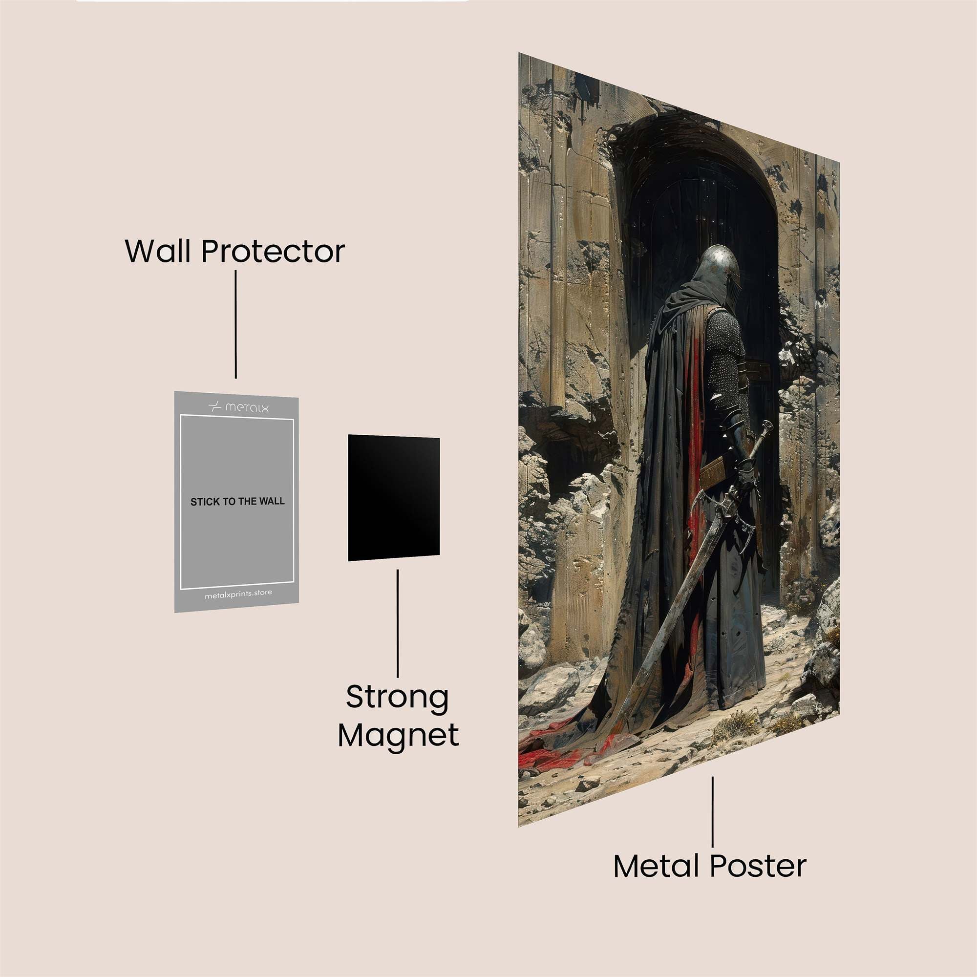 Knight Somber Safe Wall Magnetic / M