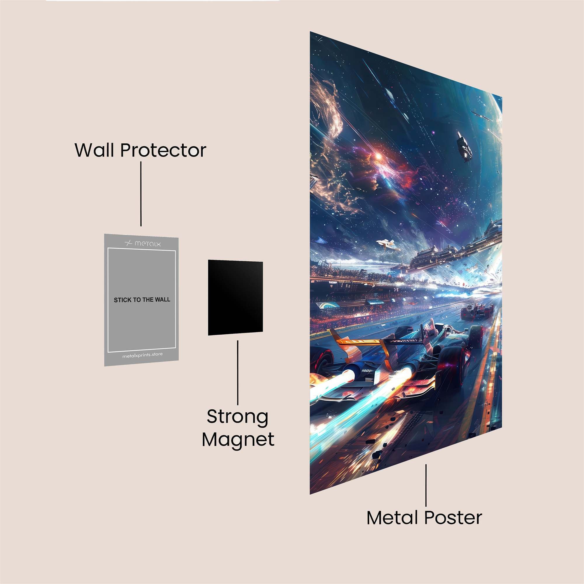 Cosmic Rush Safe Wall Magnetic / M