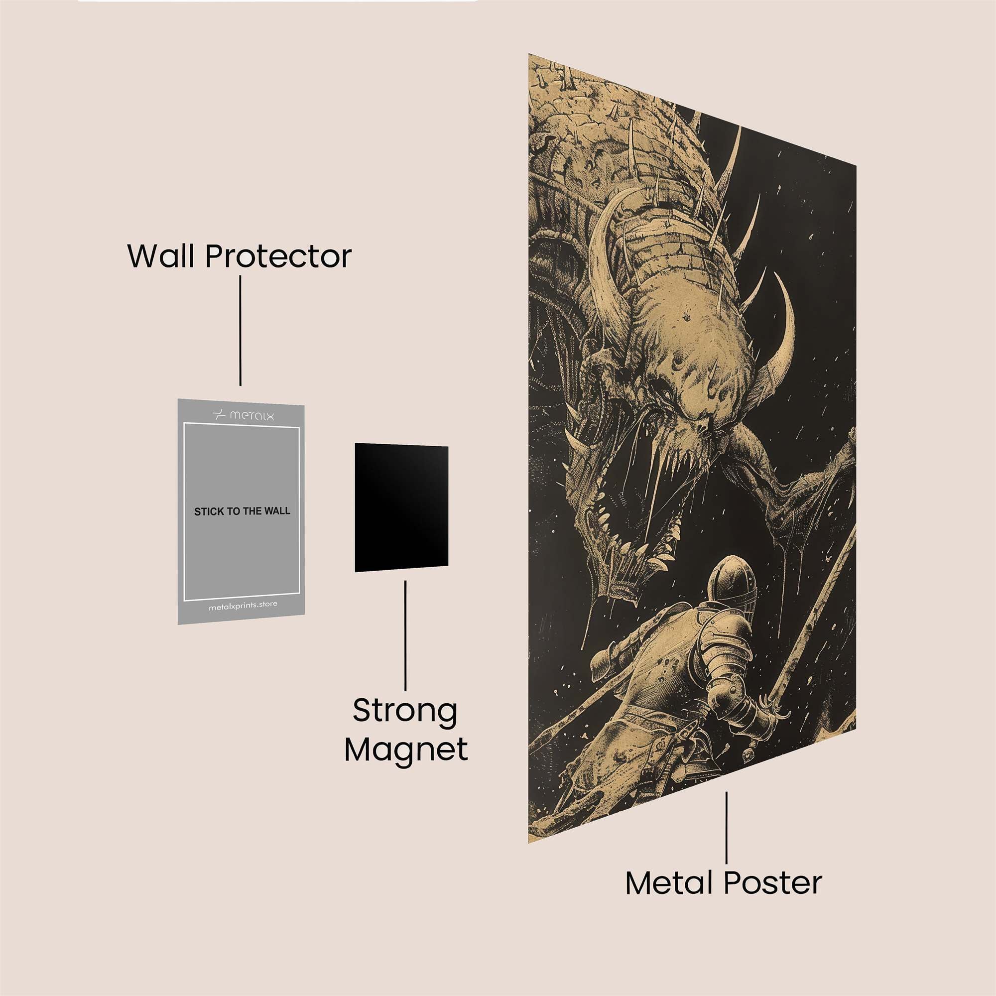 Behemoth Rage Safe Wall Magnetic / M