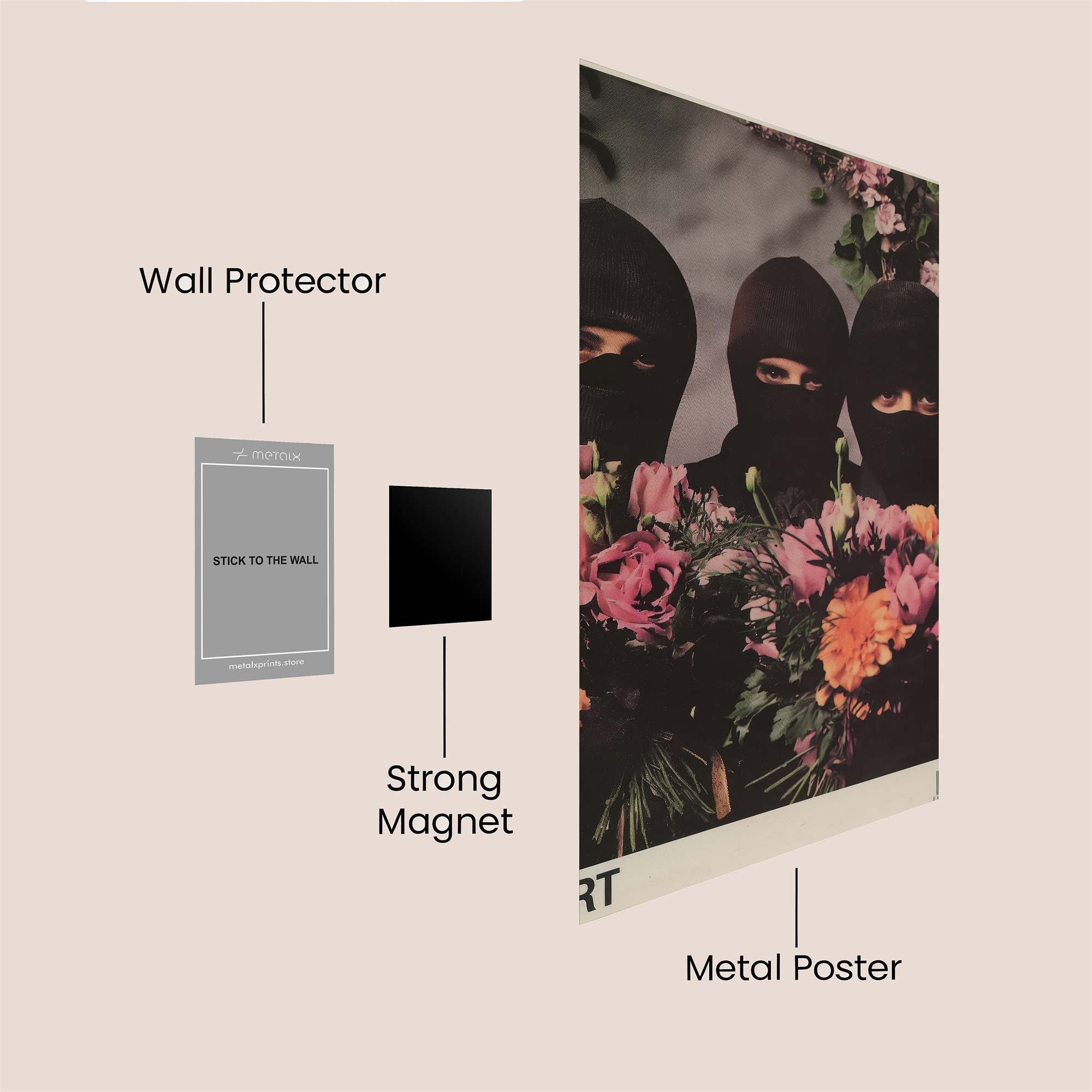 Masked Serenity Safe Wall Magnetic / M