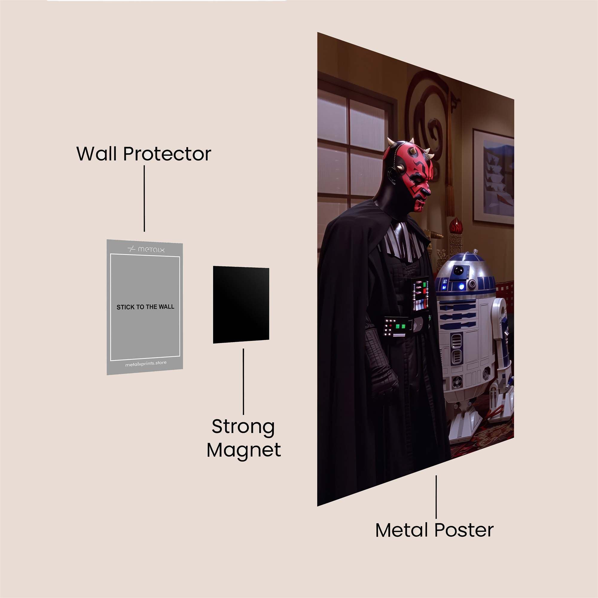 Darth Hilarious Safe Wall Magnetic / M