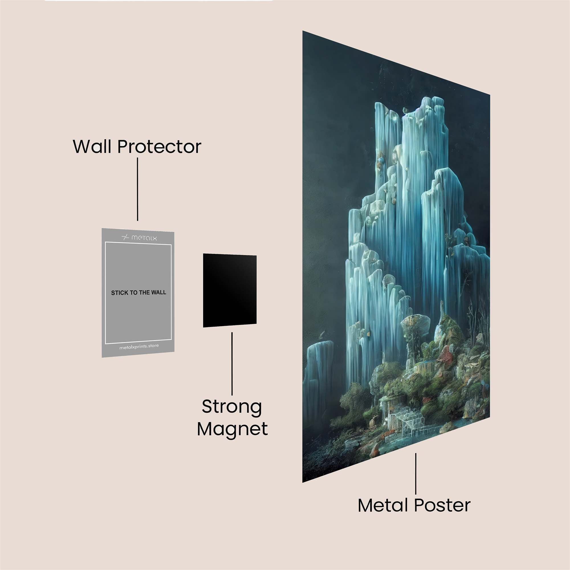 Ice Citadel Safe Wall Magnetic / M