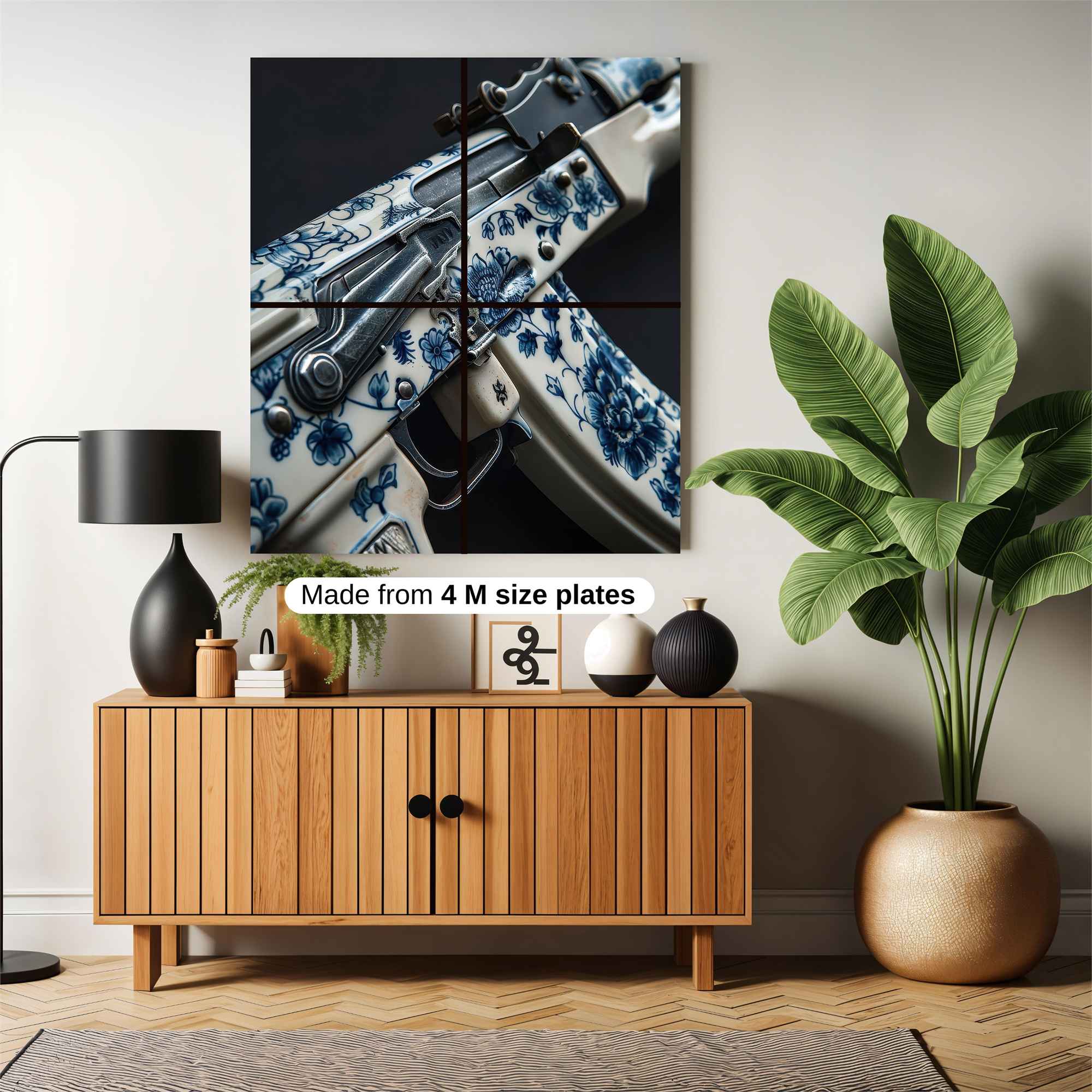 Floral Fury Safe Wall Magnetic / M