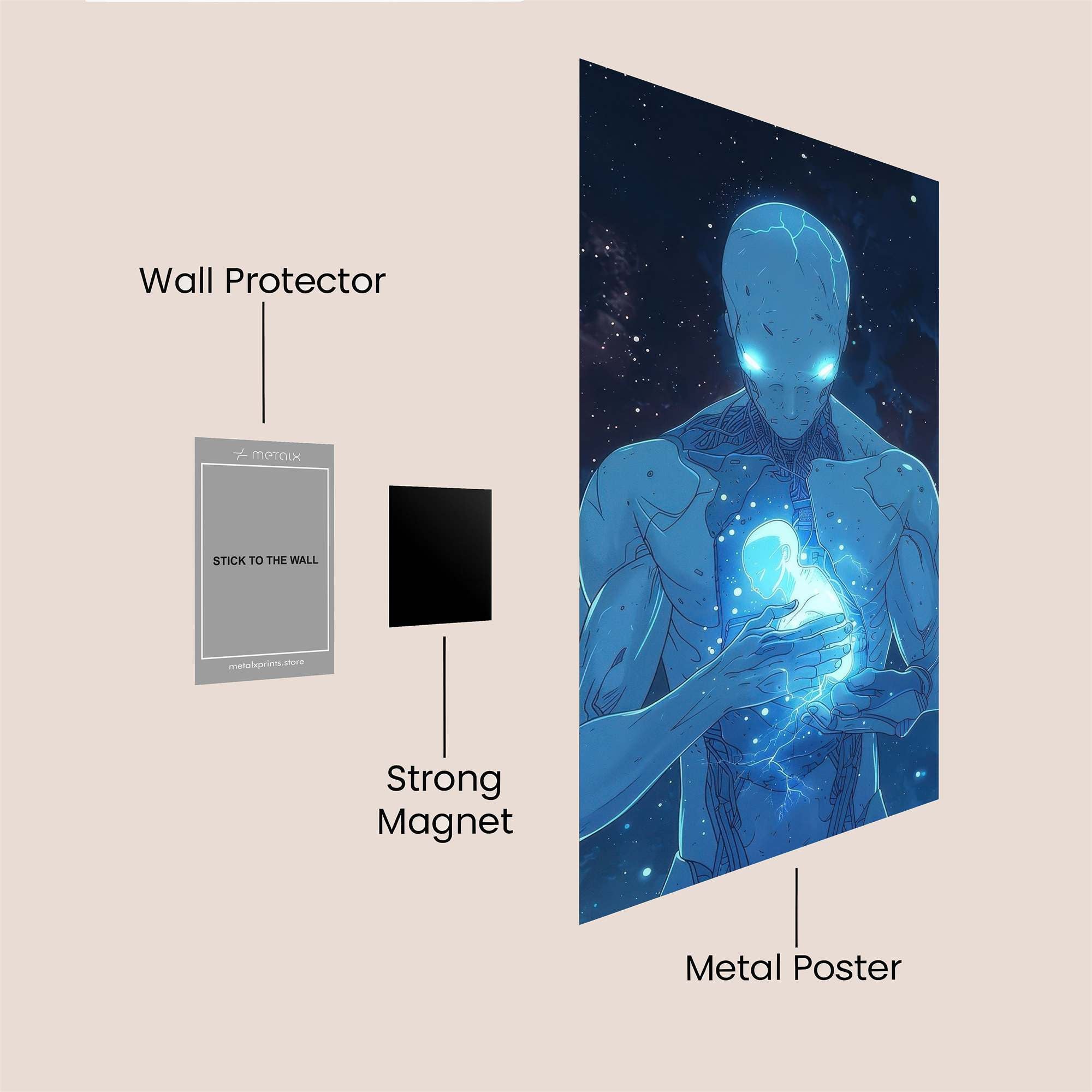 Cosmic Serenity Safe Wall Magnetic / M