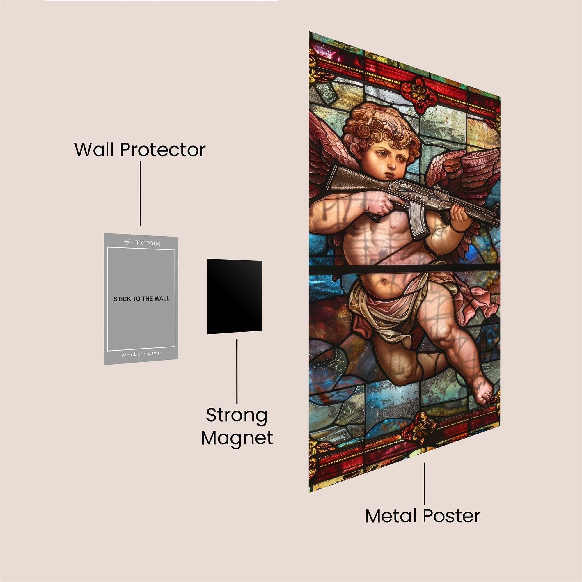 Angel Anarchy Safe Wall Magnetic / M