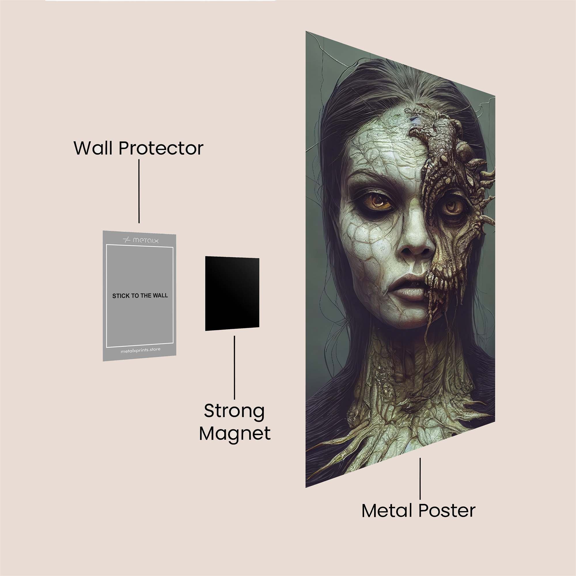 Decay Elegance Safe Wall Magnetic / M