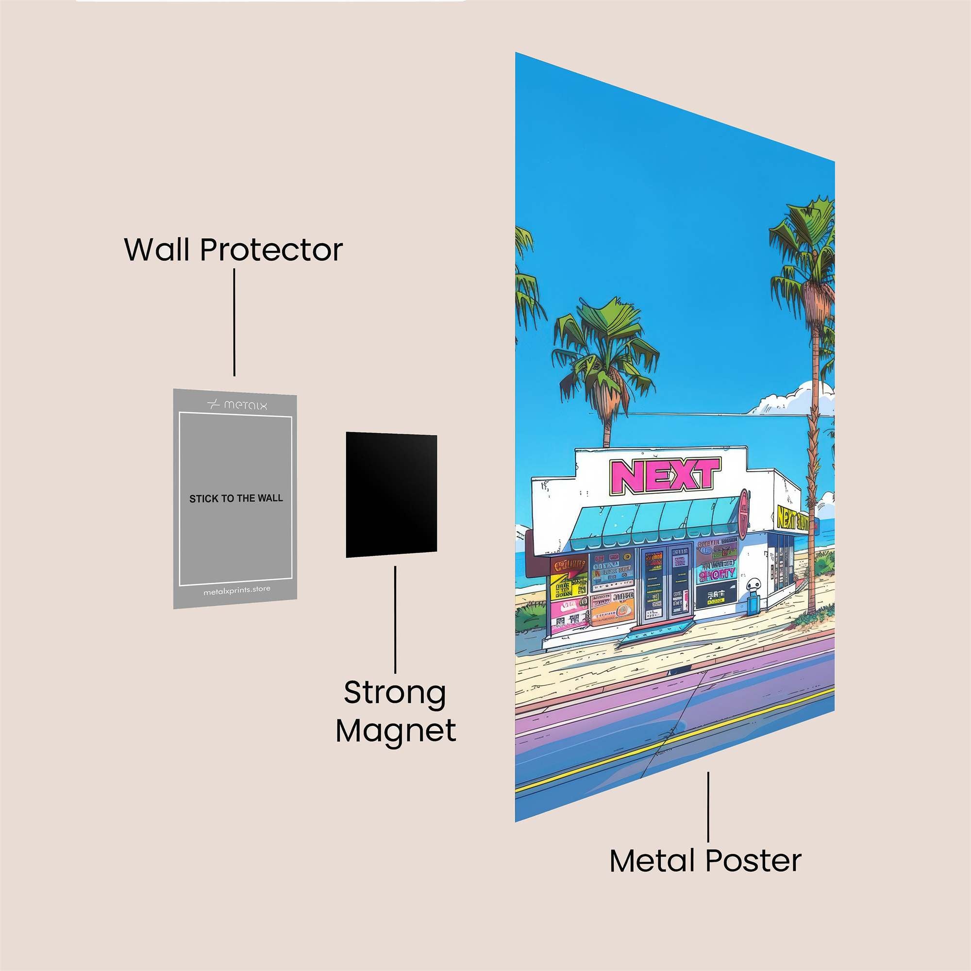 Beachside Bliss Safe Wall Magnetic / M