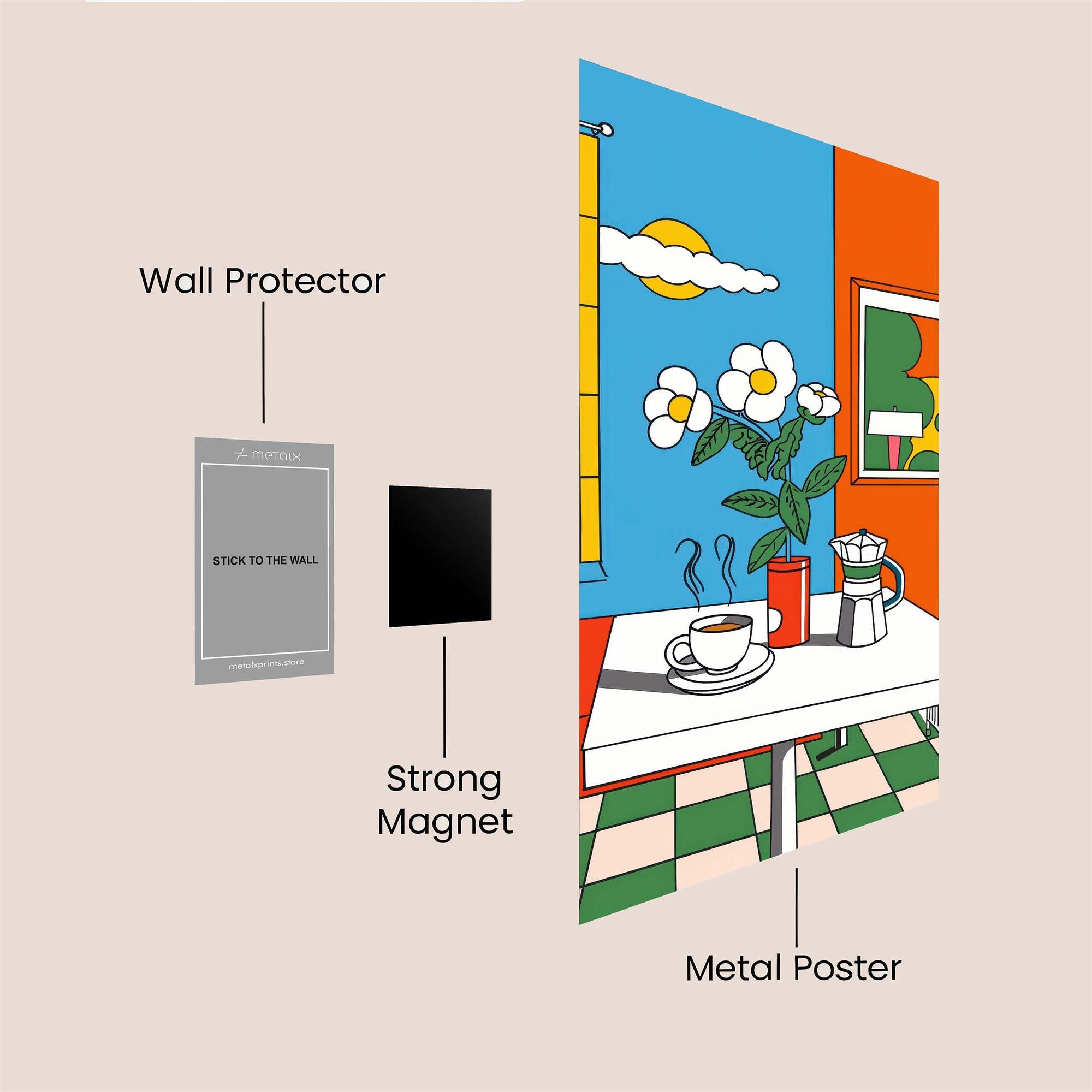 Morning Bliss Safe Wall Magnetic / M