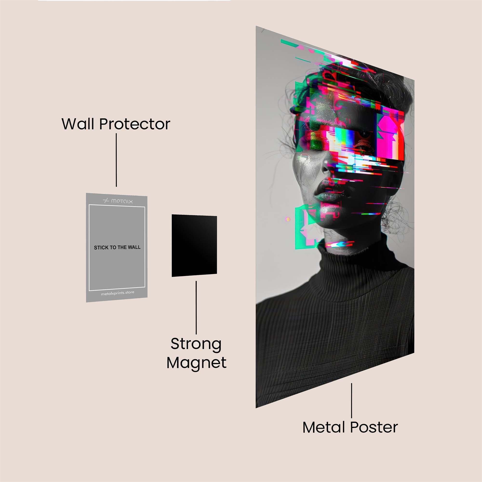 Glitch Serene Safe Wall Magnetic / M