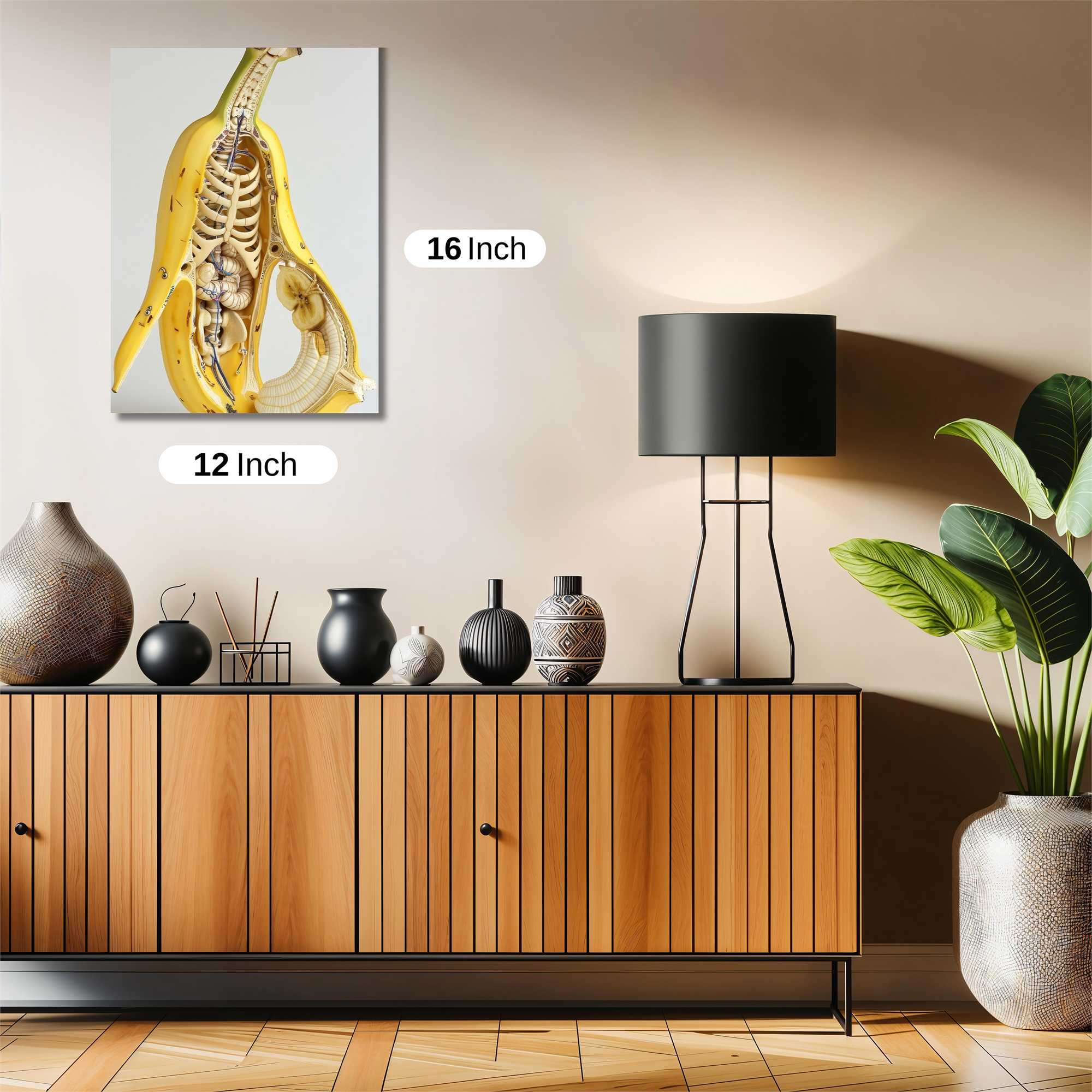 Banana Anatomy Safe Wall Magnetic / M
