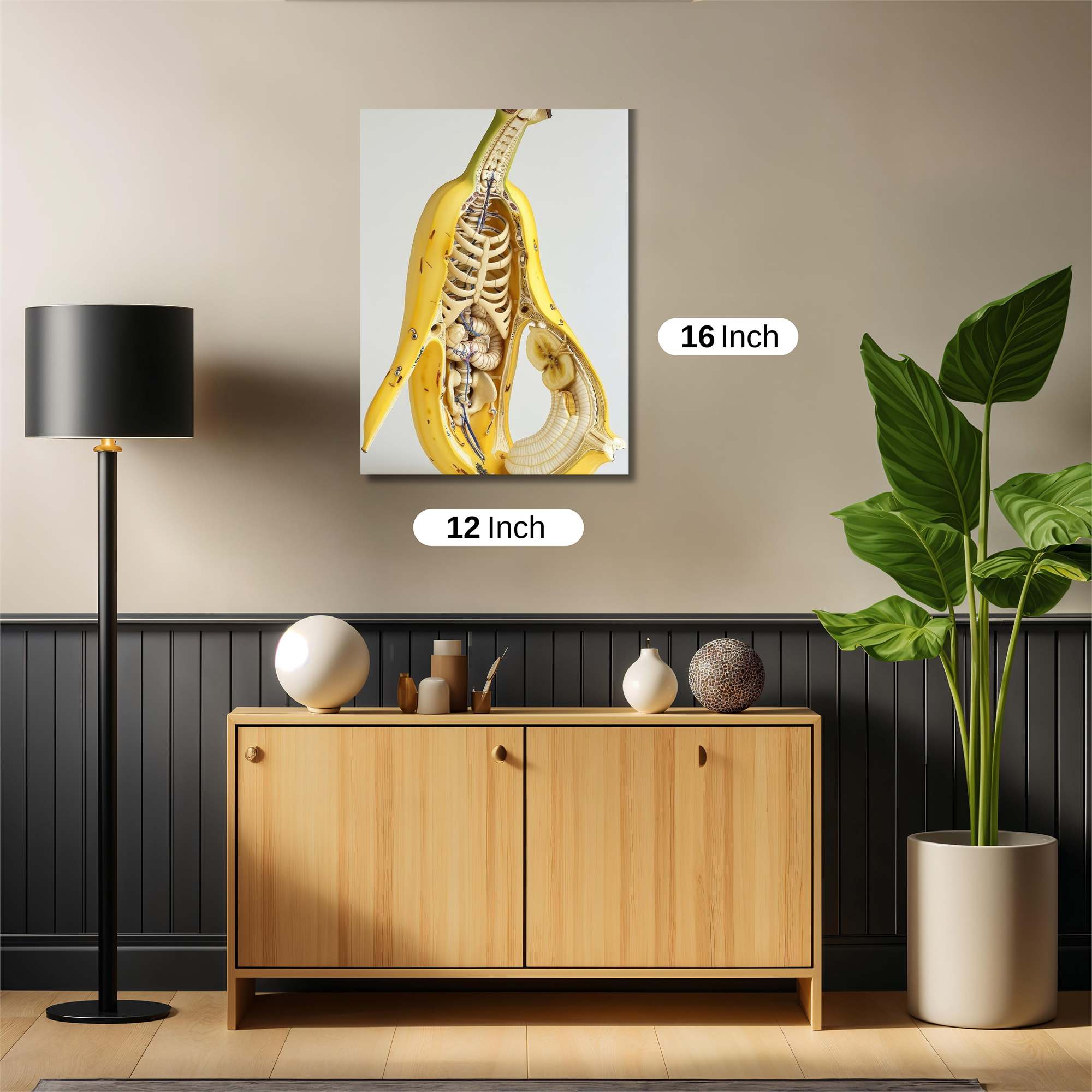 Banana Anatomy Safe Wall Magnetic / M