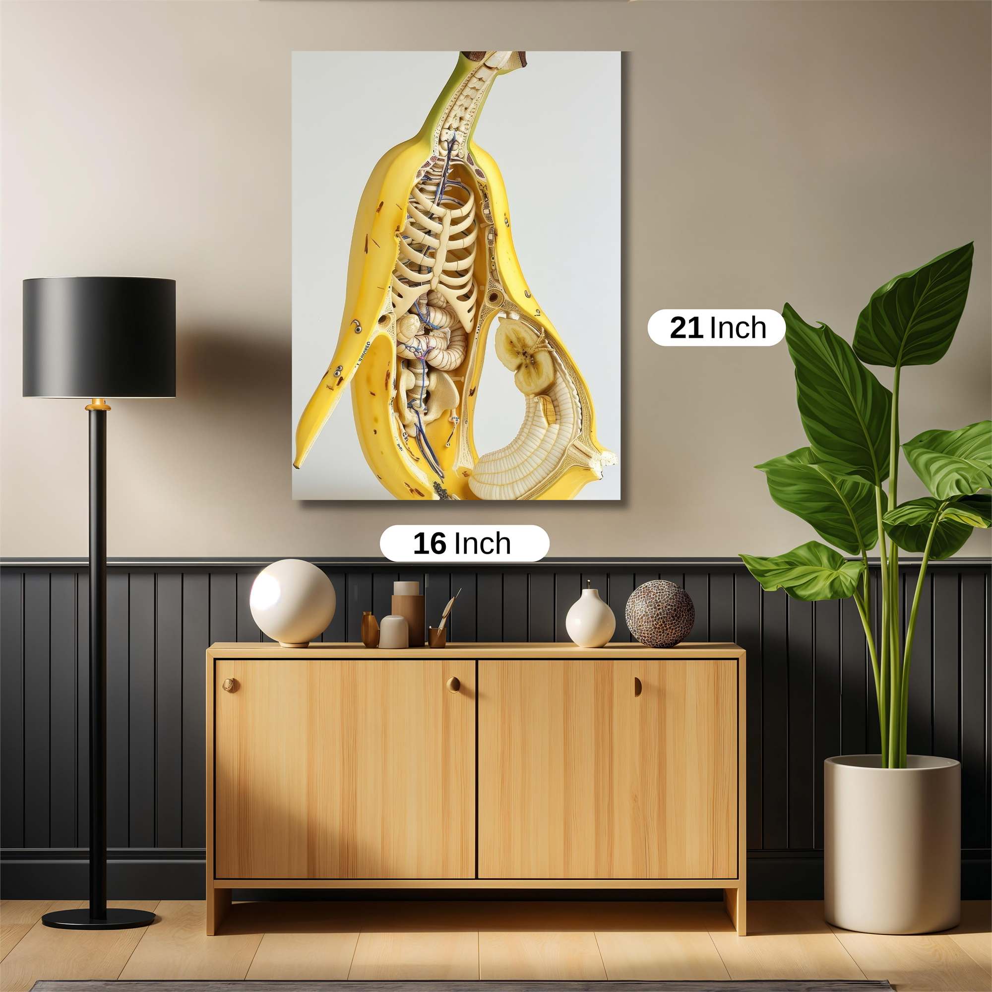 Banana Anatomy Safe Wall Magnetic / M