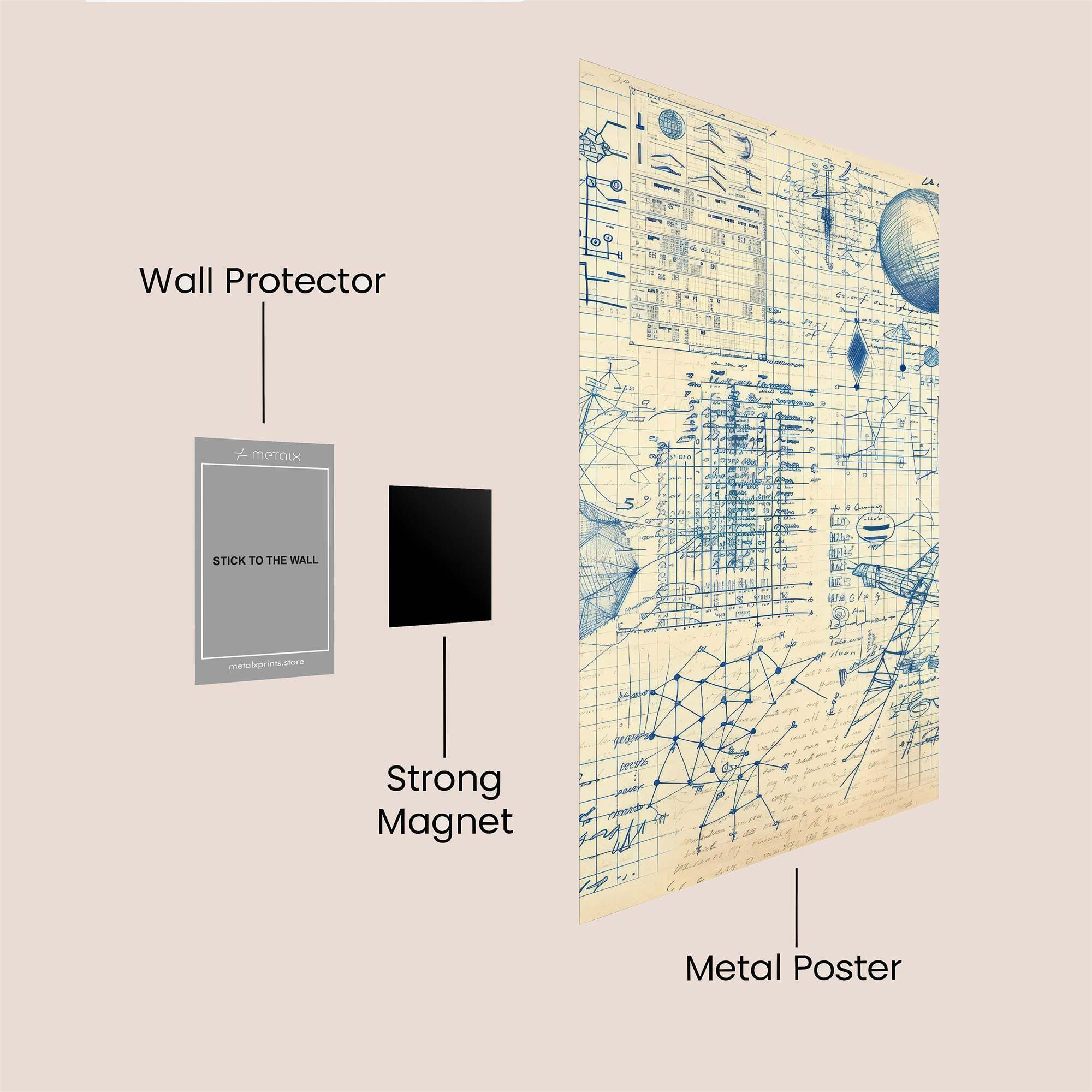 Blueprint Wonder Safe Wall Magnetic / M