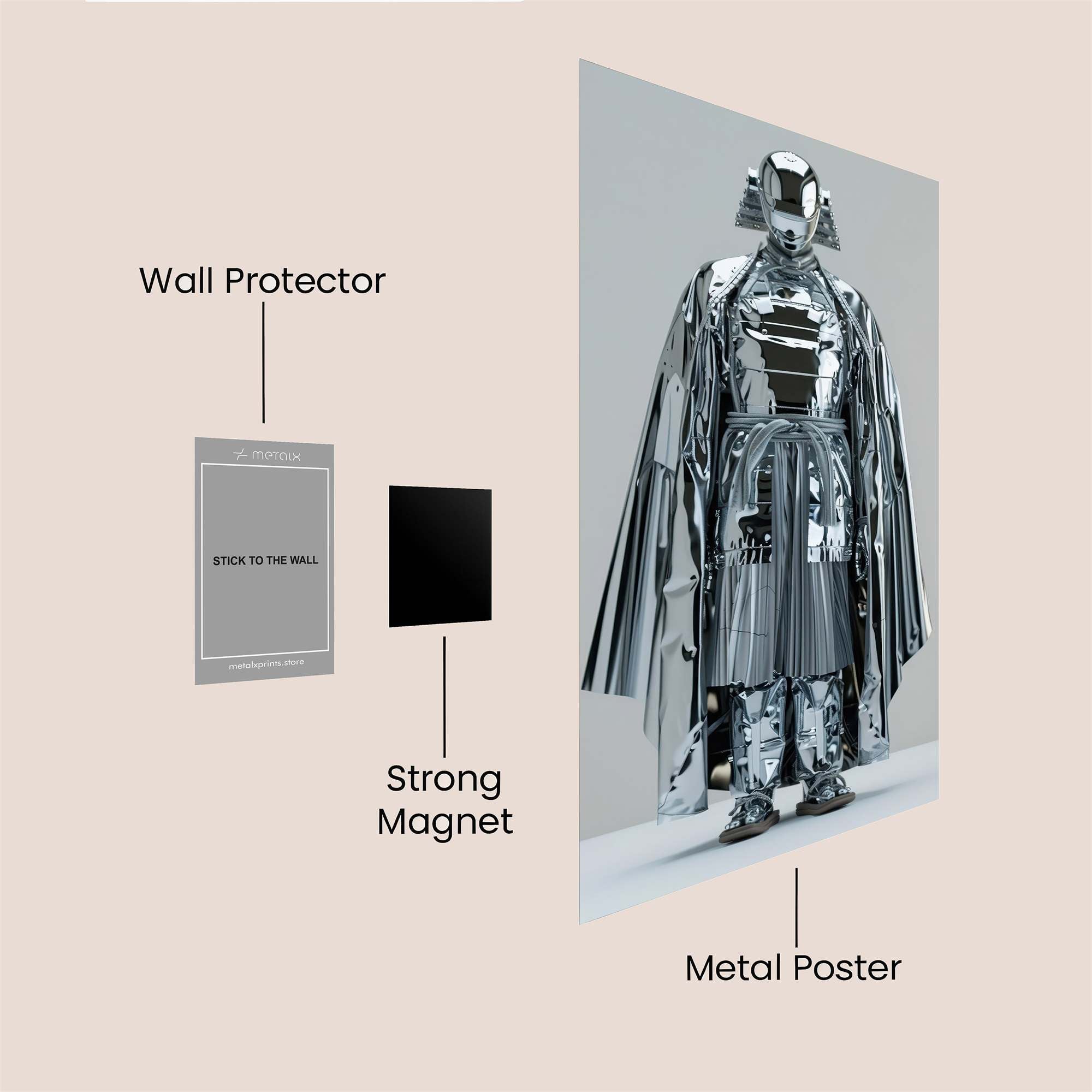 Samurai Serenity Safe Wall Magnetic / M