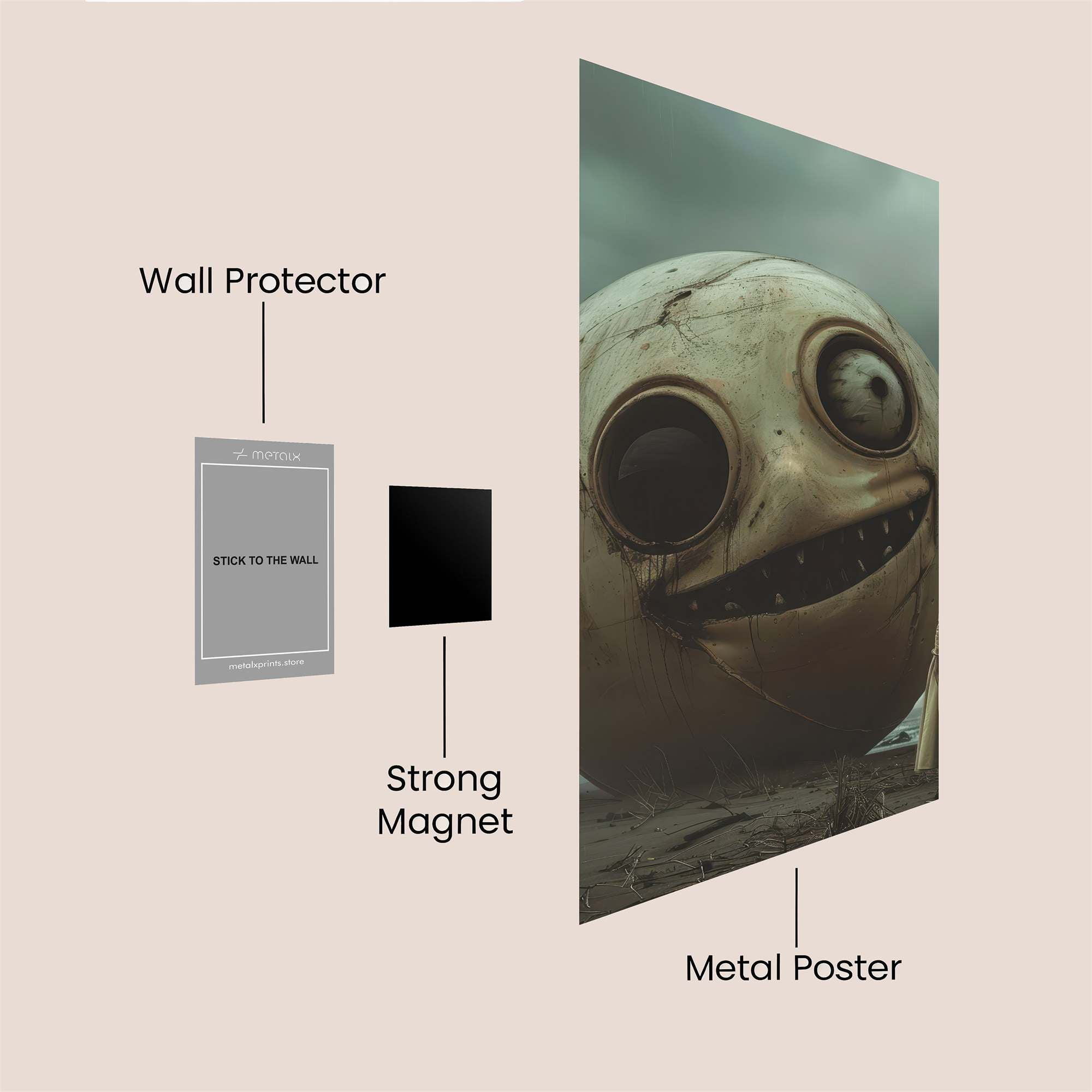Sadako's Sphere Safe Wall Magnetic / M