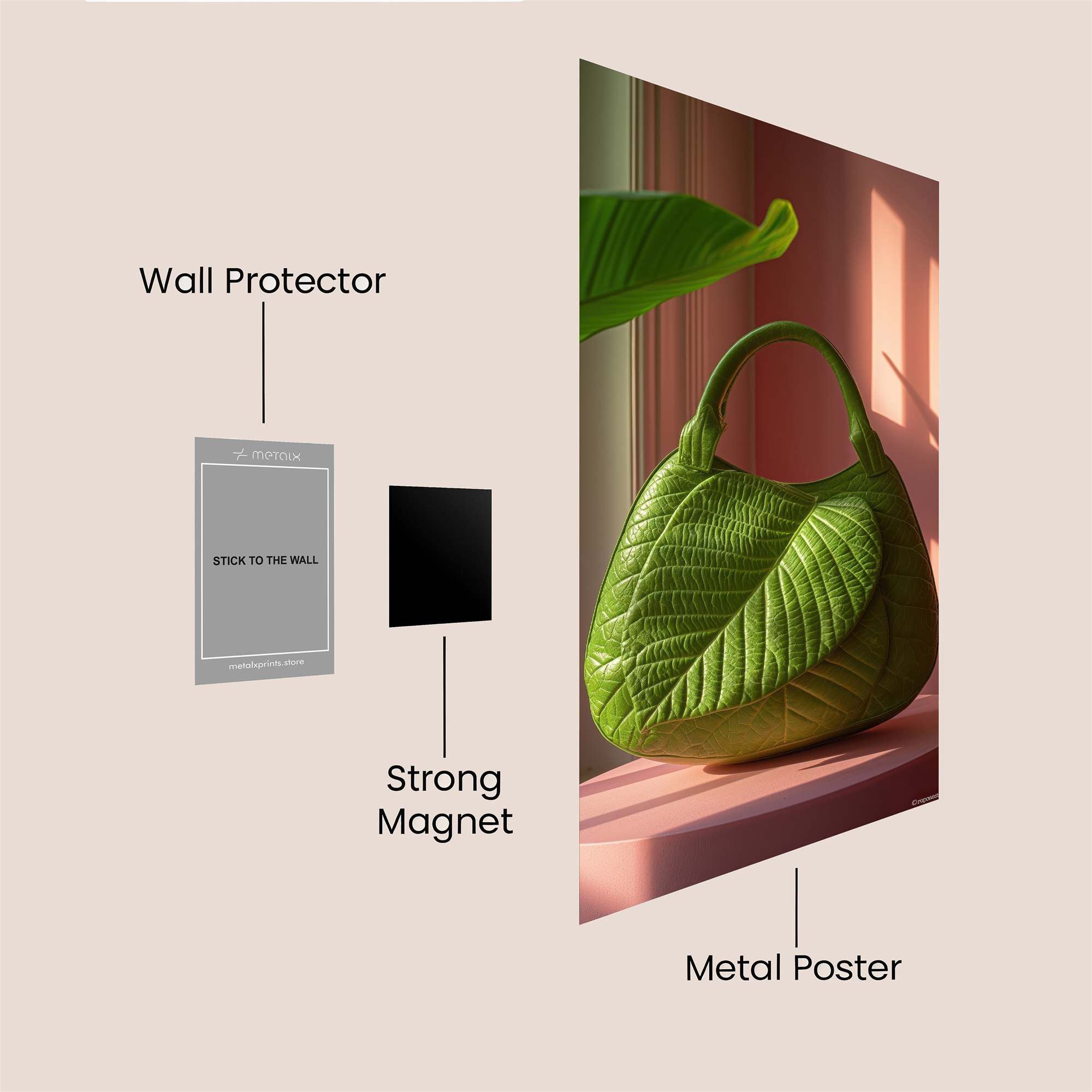 Leaf Whimsy Safe Wall Magnetic / M