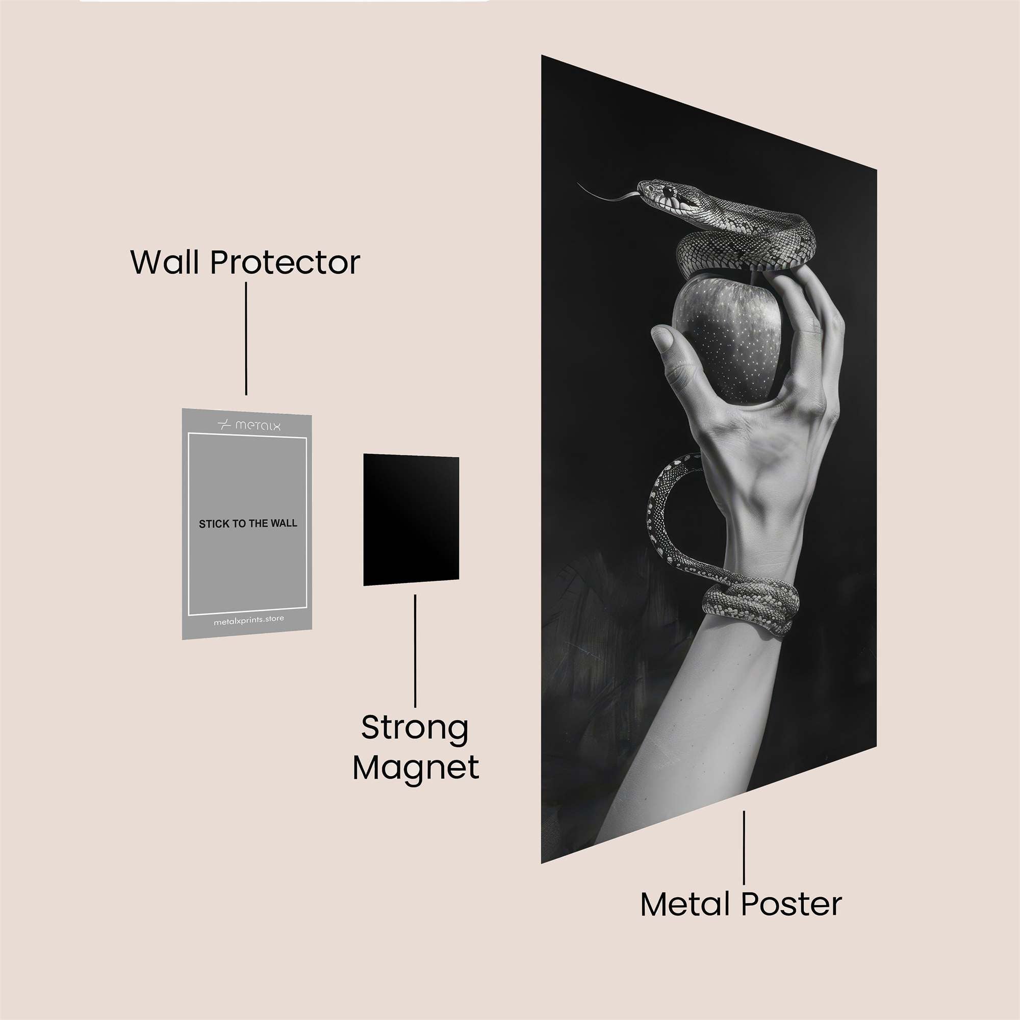 Serpent Temptation Safe Wall Magnetic / M