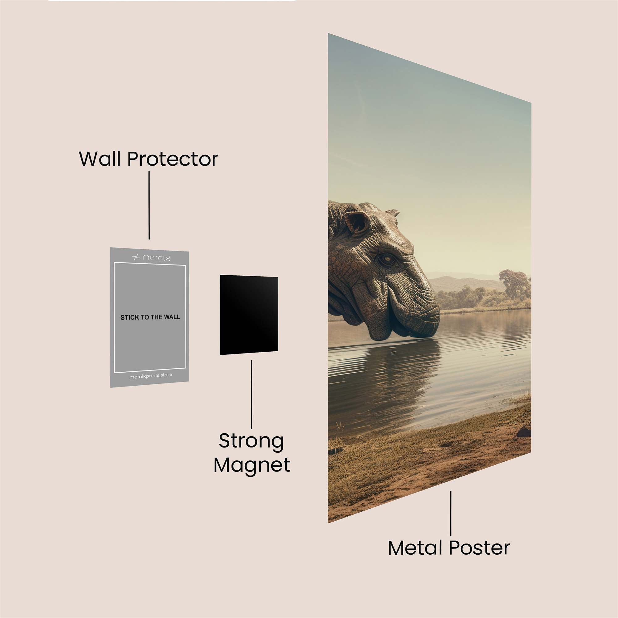 Astronaut Elegance Safe Wall Magnetic / M