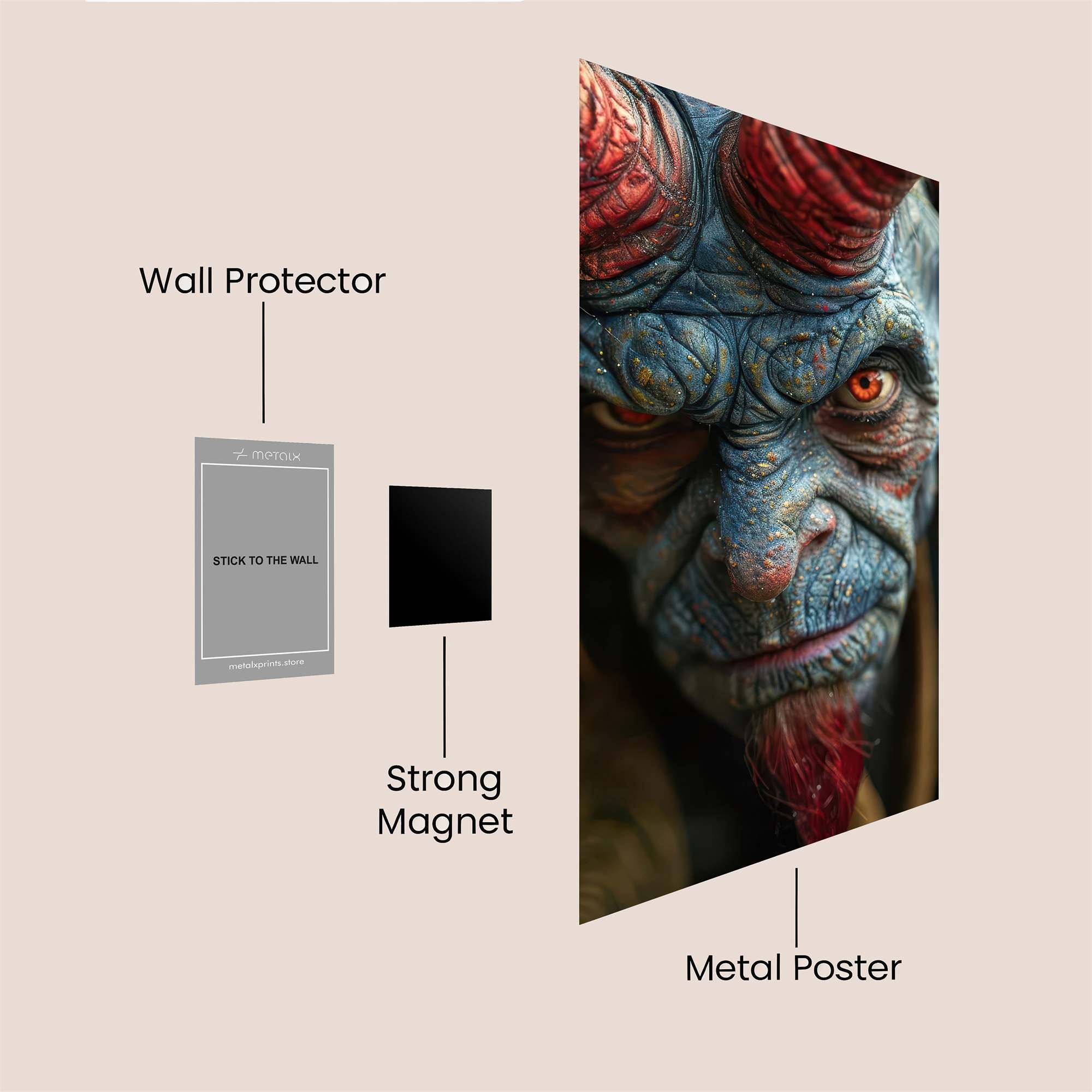 Demon Whisper Safe Wall Magnetic / M