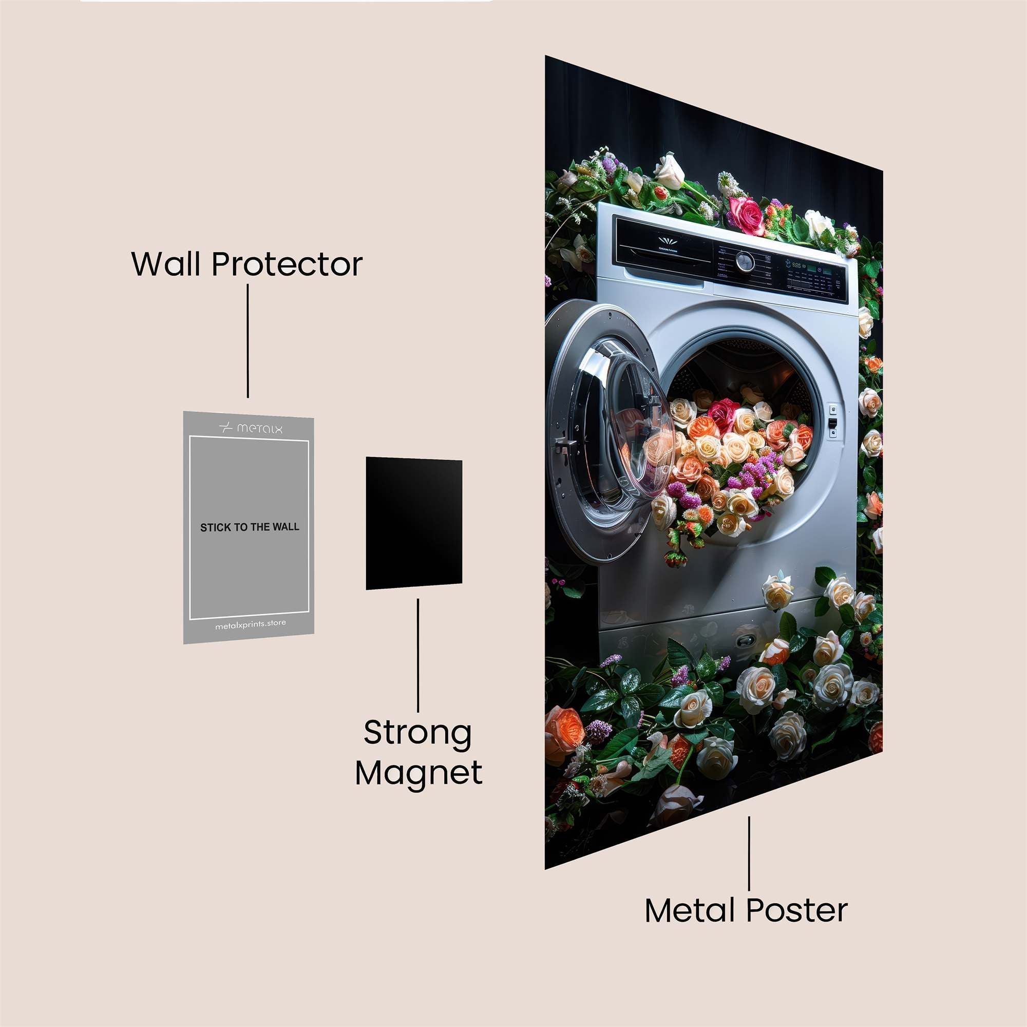 Wash Whimsy Safe Wall Magnetic / M