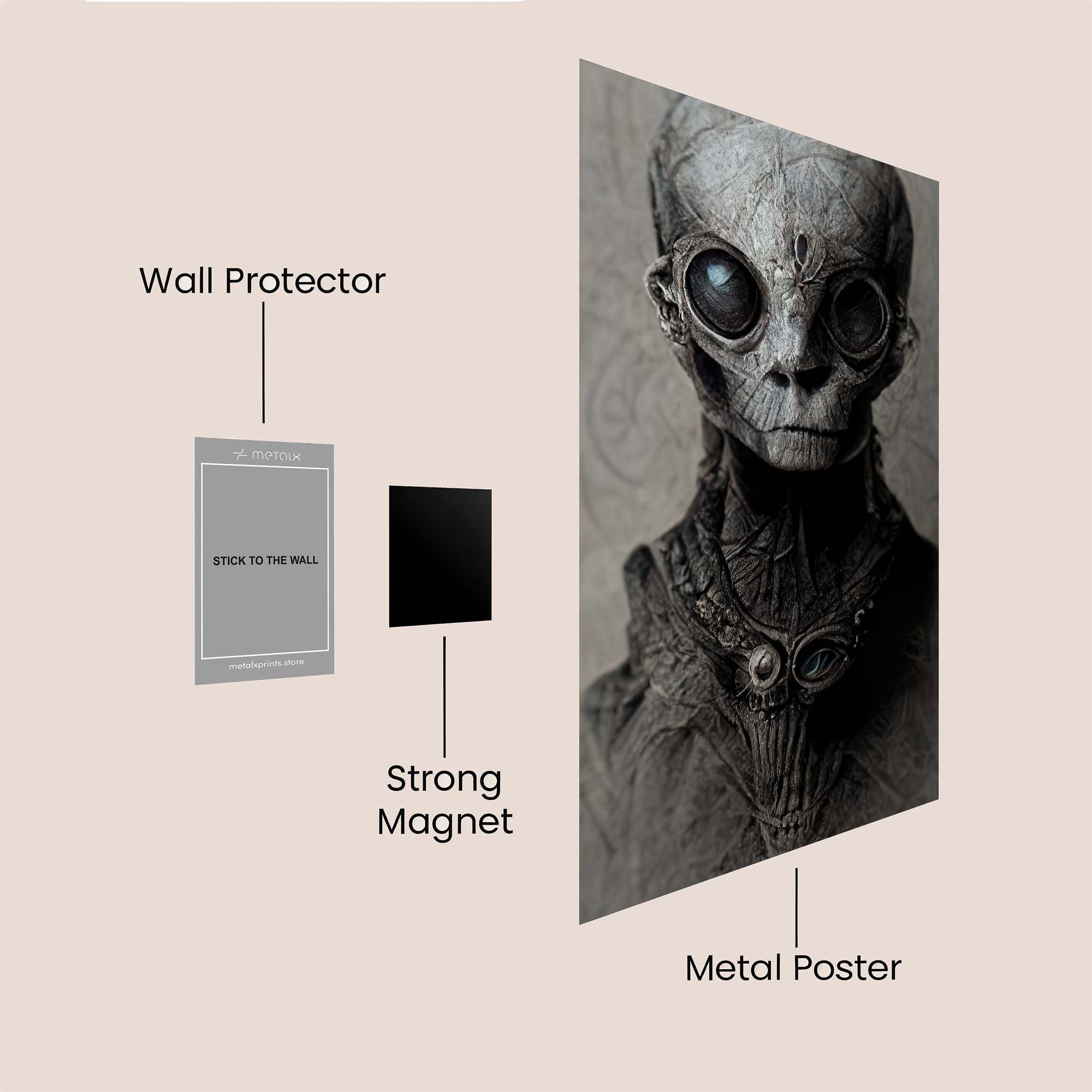 Alien Enigma Safe Wall Magnetic / M