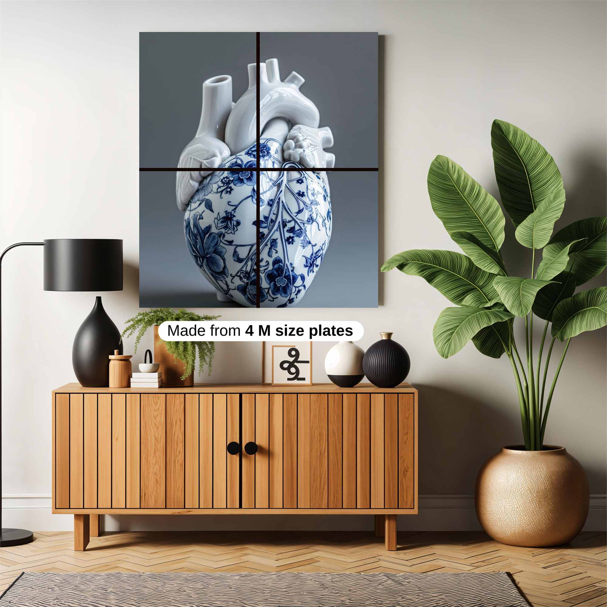 Heart Elegance Safe Wall Magnetic / M