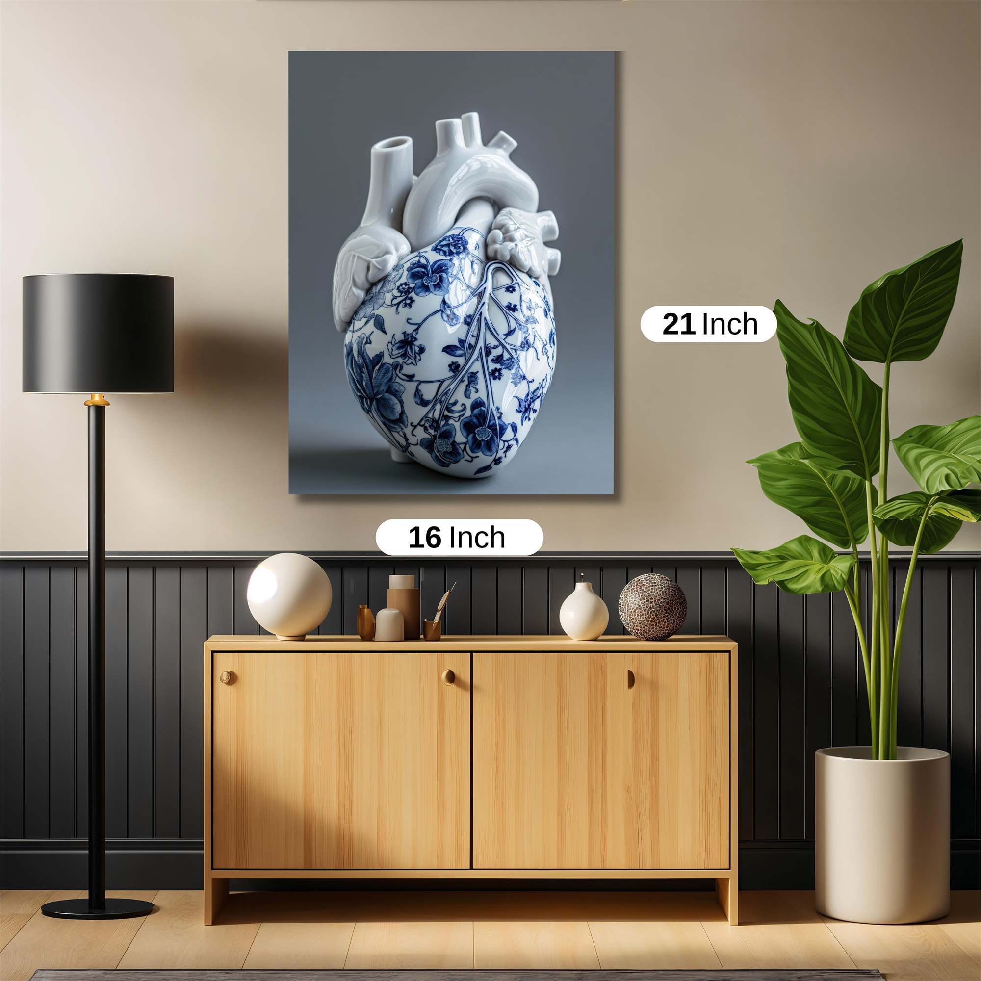 Heart Elegance Safe Wall Magnetic / M