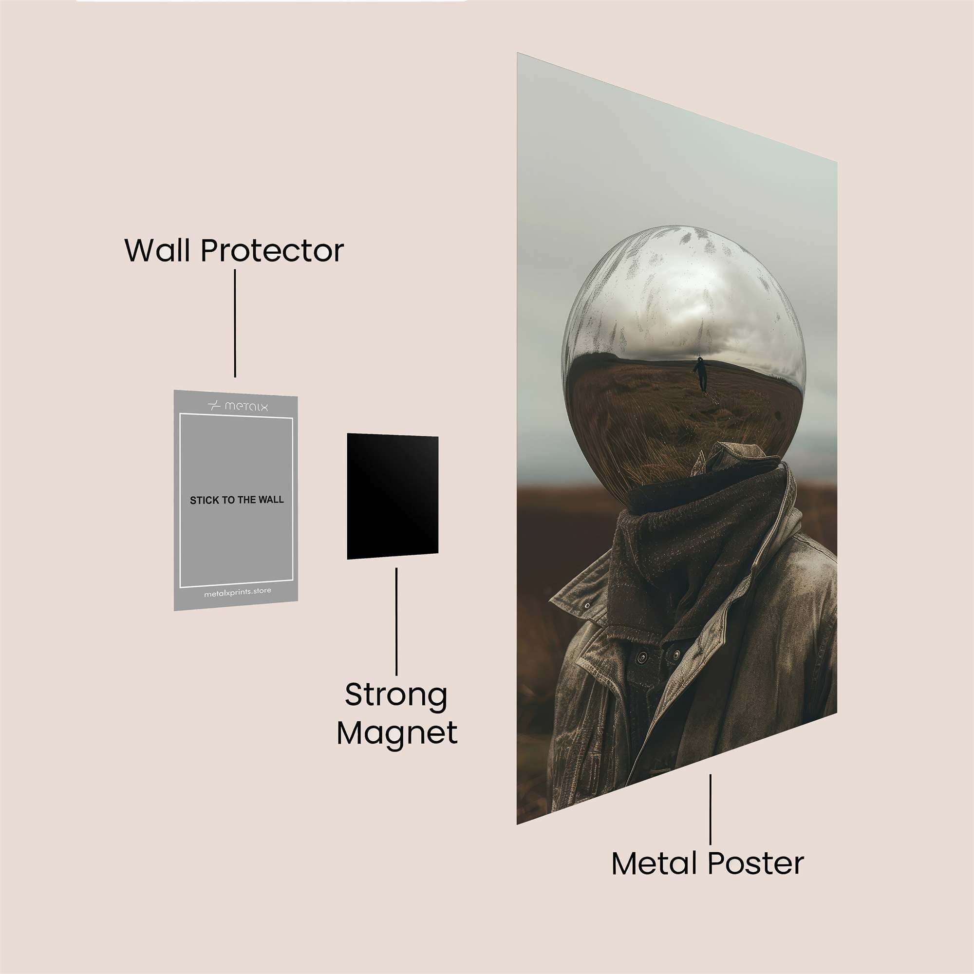 SphereEnigma Safe Wall Magnetic / M