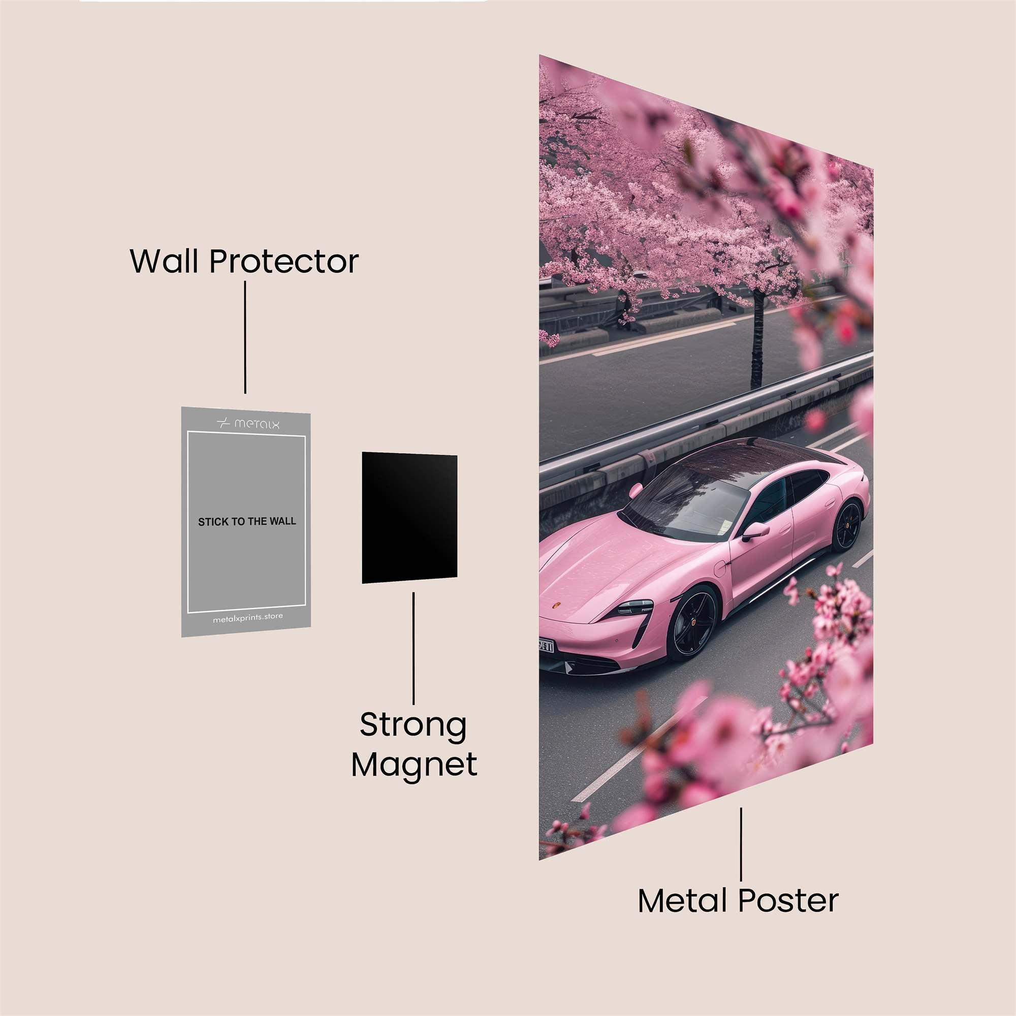 Porsche Bliss Safe Wall Magnetic / M