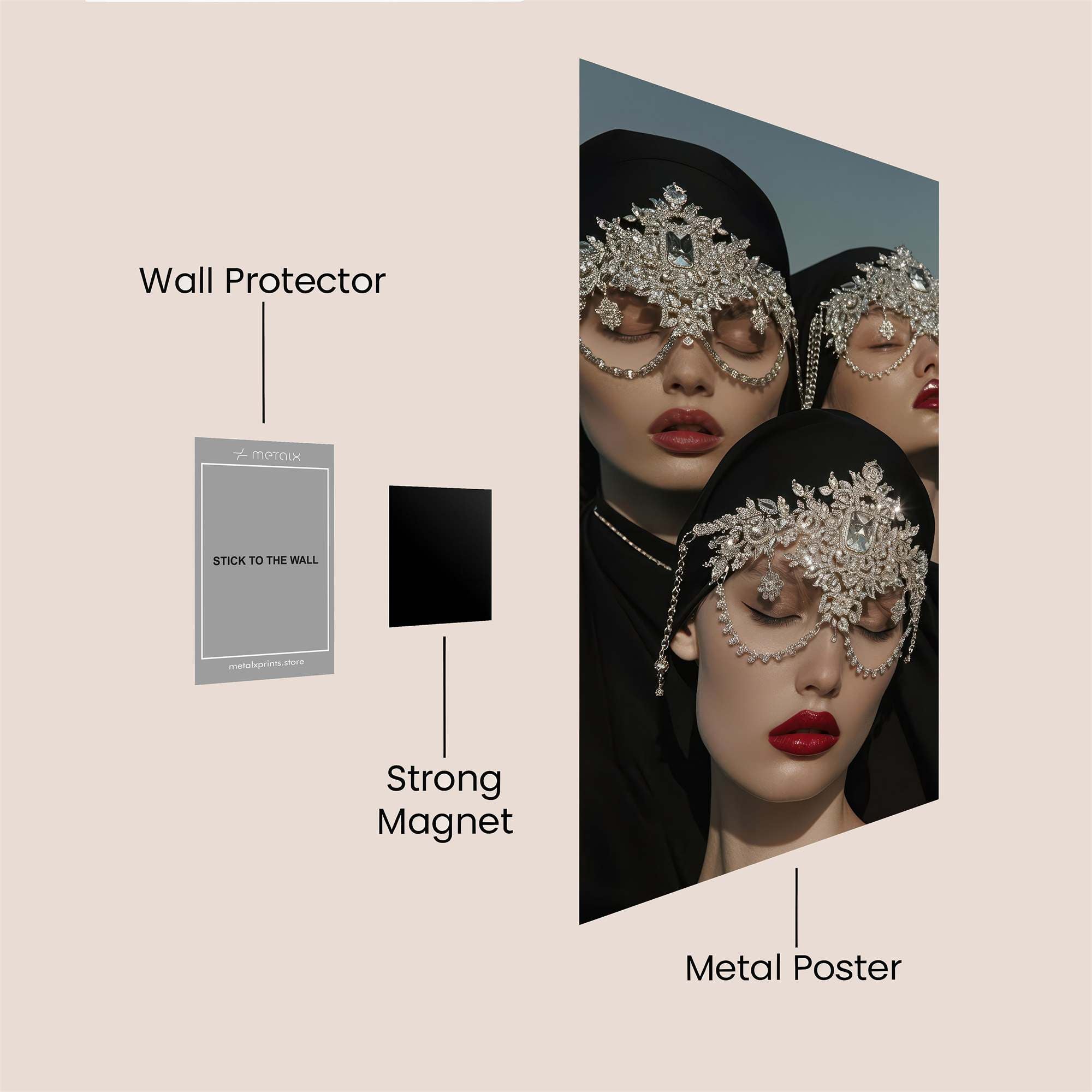 Jewel Enigma Safe Wall Magnetic / M