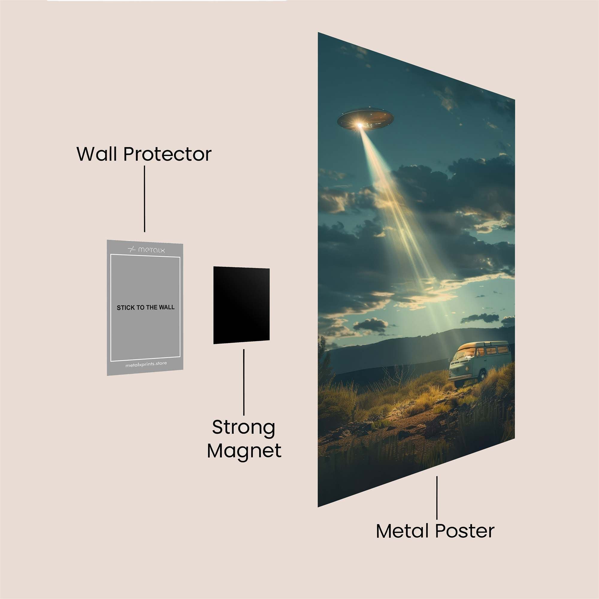 UFO Arrival Safe Wall Magnetic / M