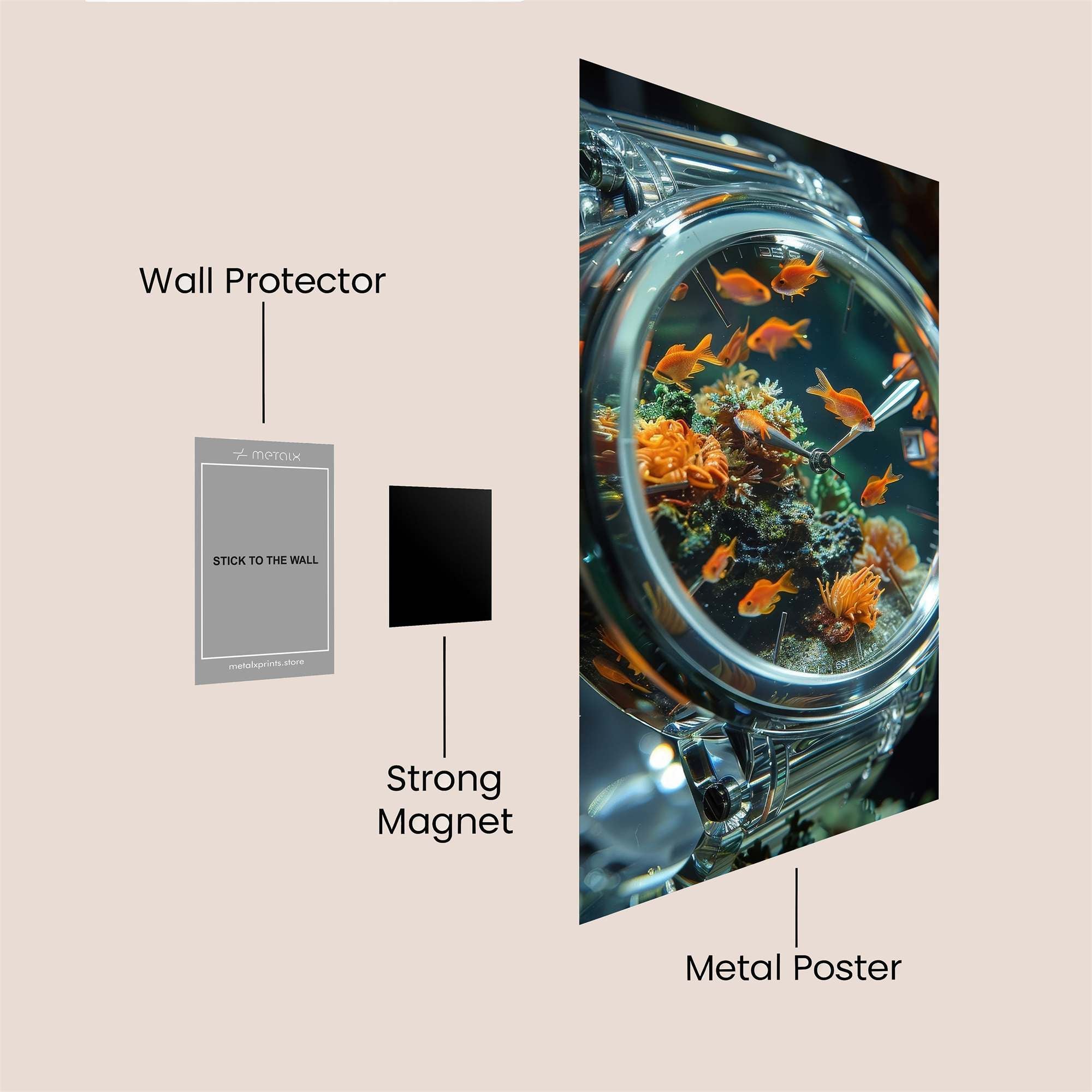 Fish Frenzy Safe Wall Magnetic / M