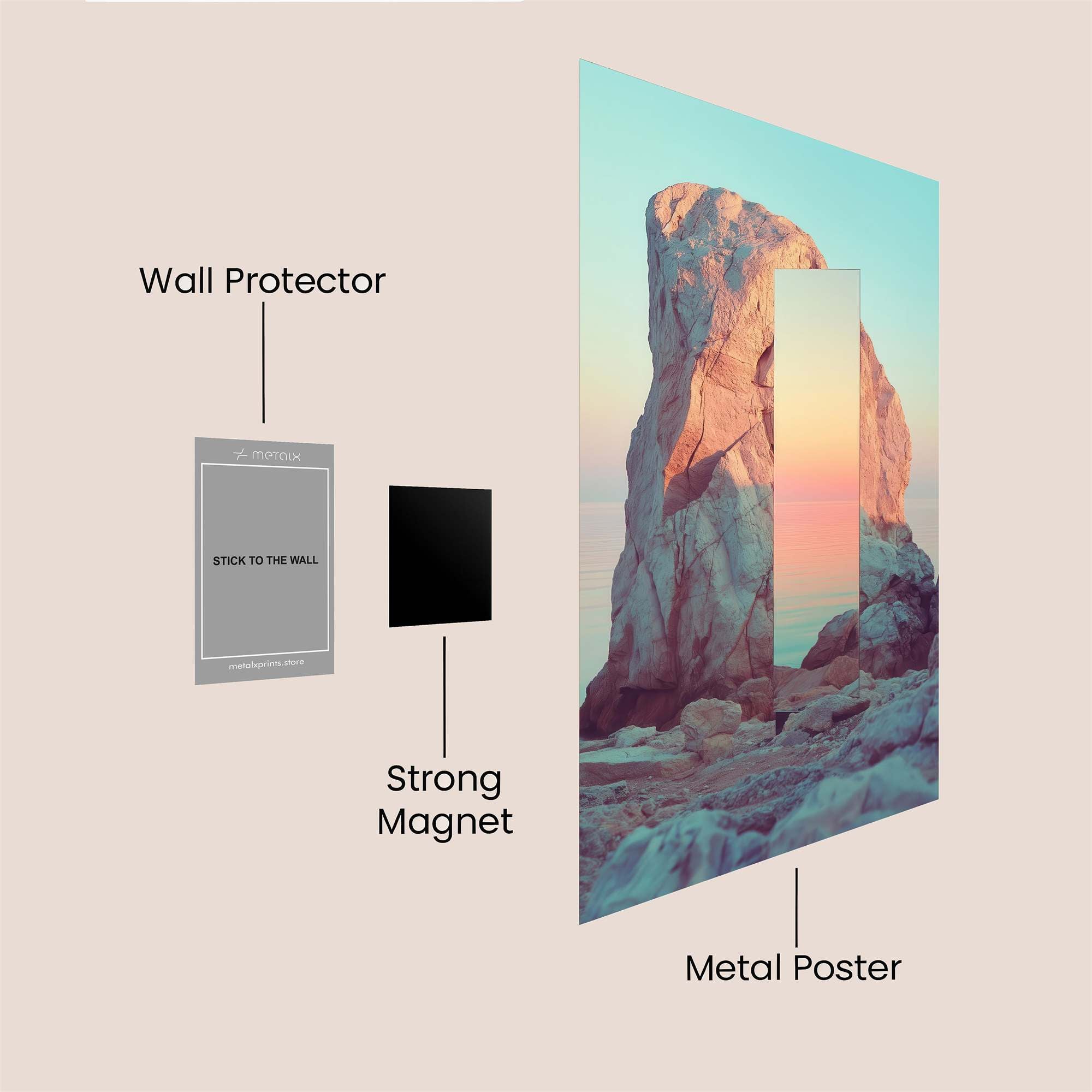 Mirror Serenity Safe Wall Magnetic / M
