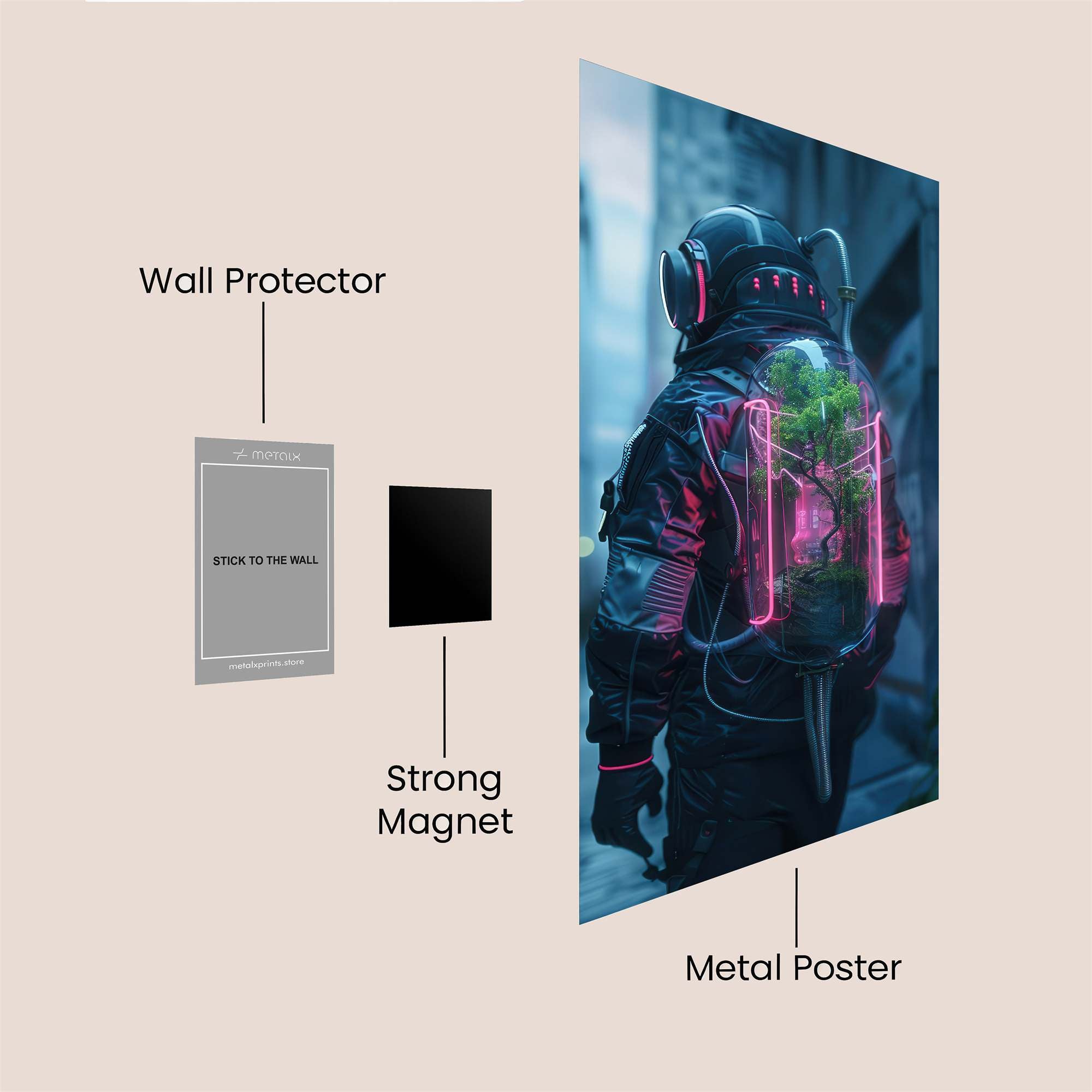 Urban Bloom Safe Wall Magnetic / M