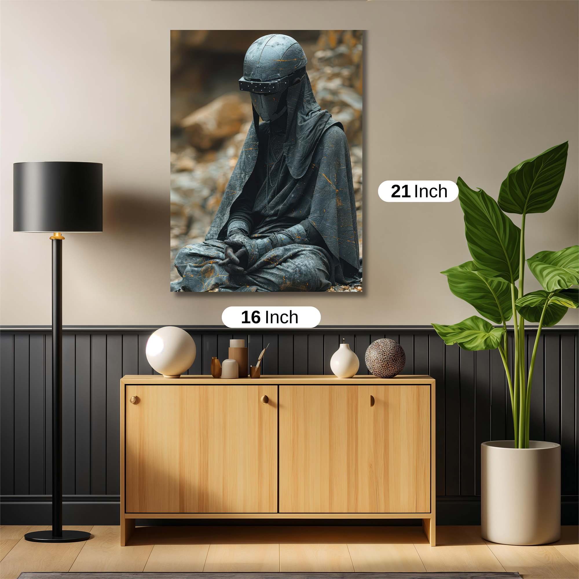 Monk Melancholy Safe Wall Magnetic / M