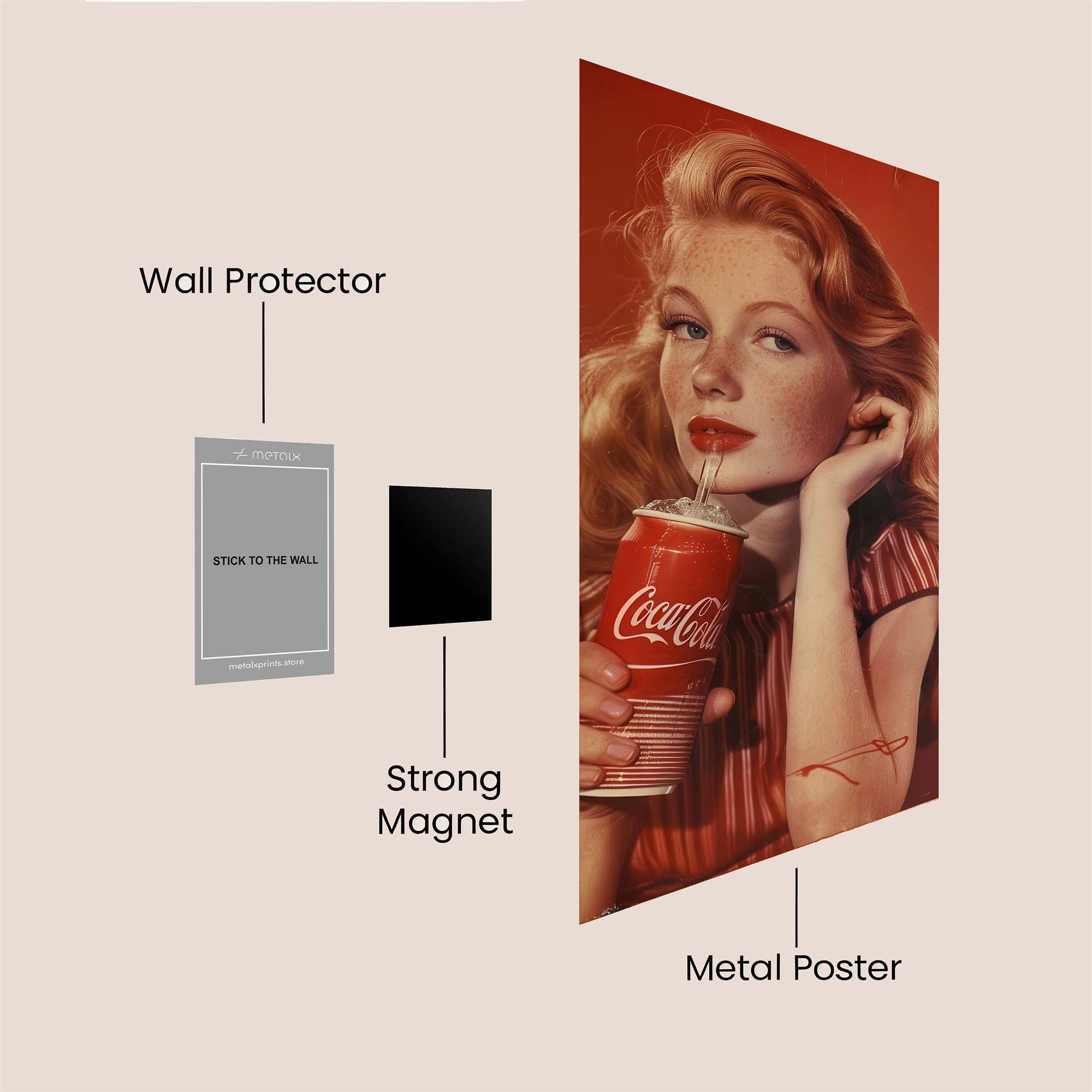 Coca-Cola Charm Safe Wall Magnetic / M