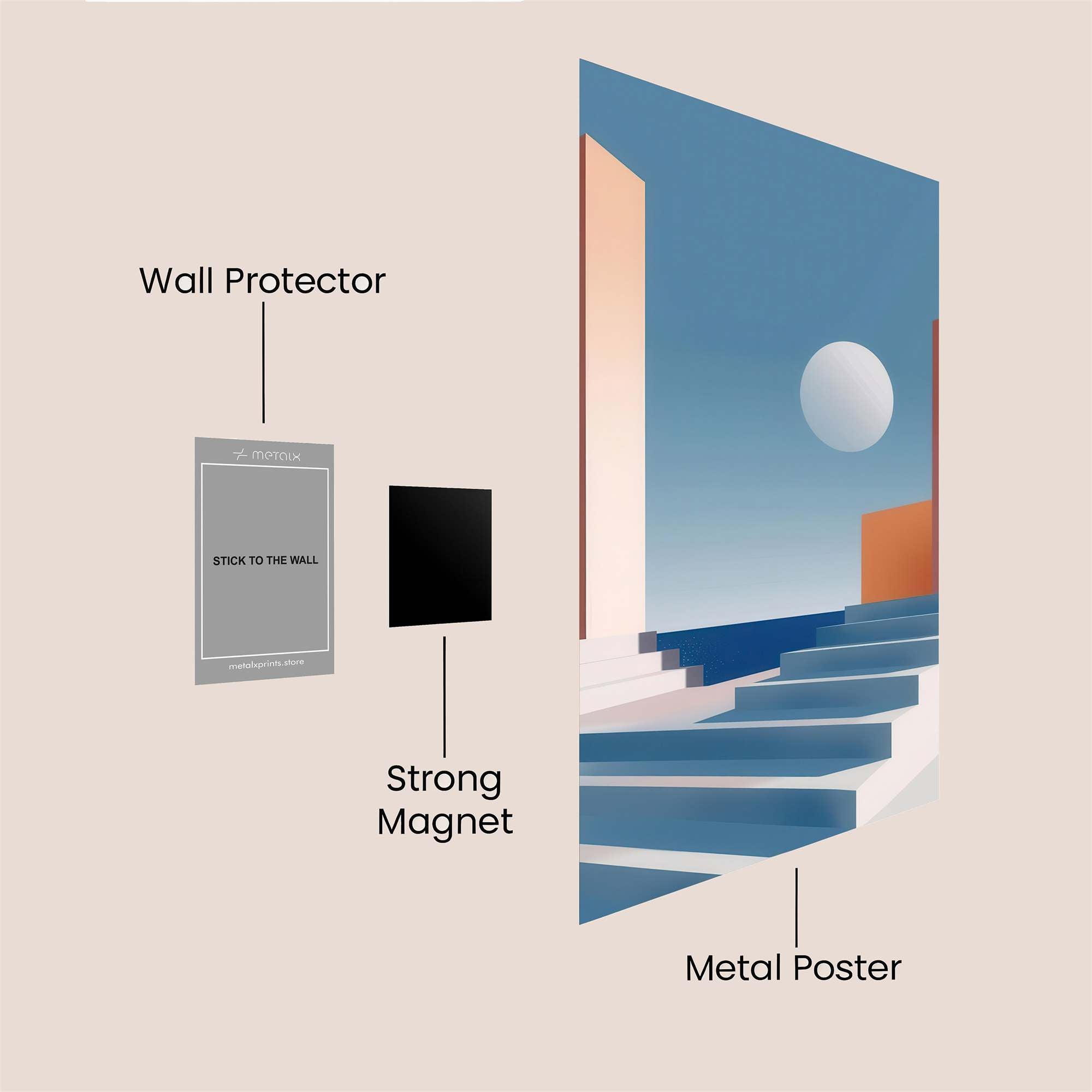 Moonlit Serenity Safe Wall Magnetic / M