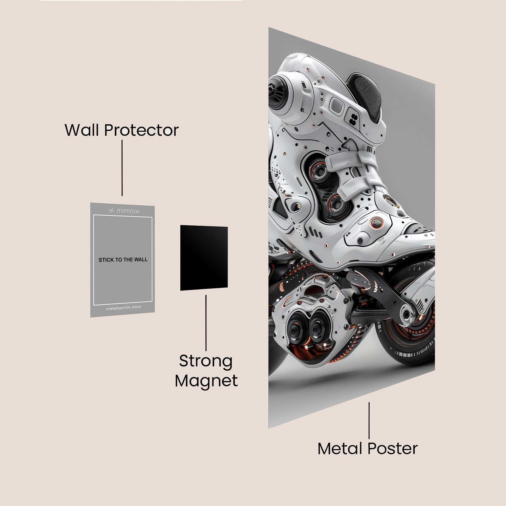 Cyber Glide Safe Wall Magnetic / M