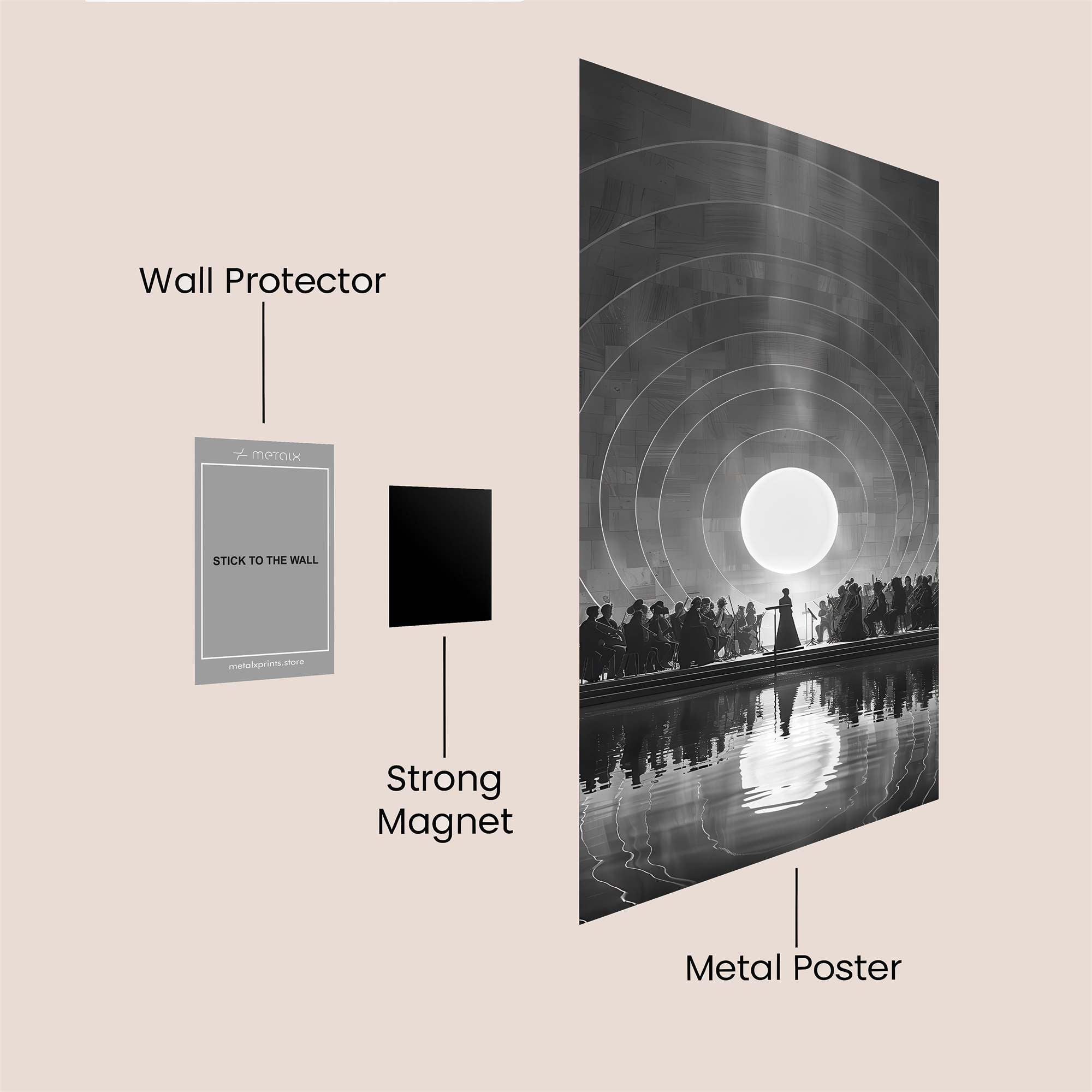 Moonlit Serenity Safe Wall Magnetic / M