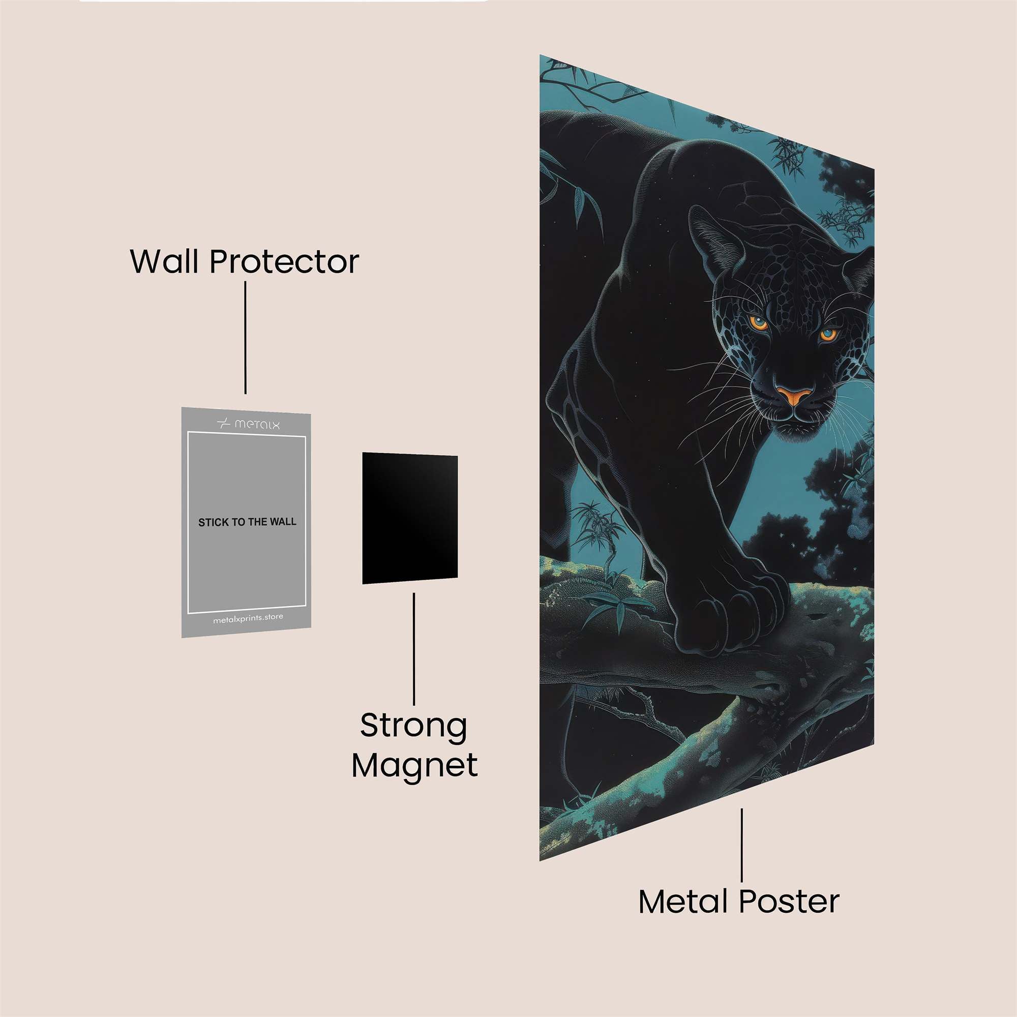 Panther Stealth Safe Wall Magnetic / M
