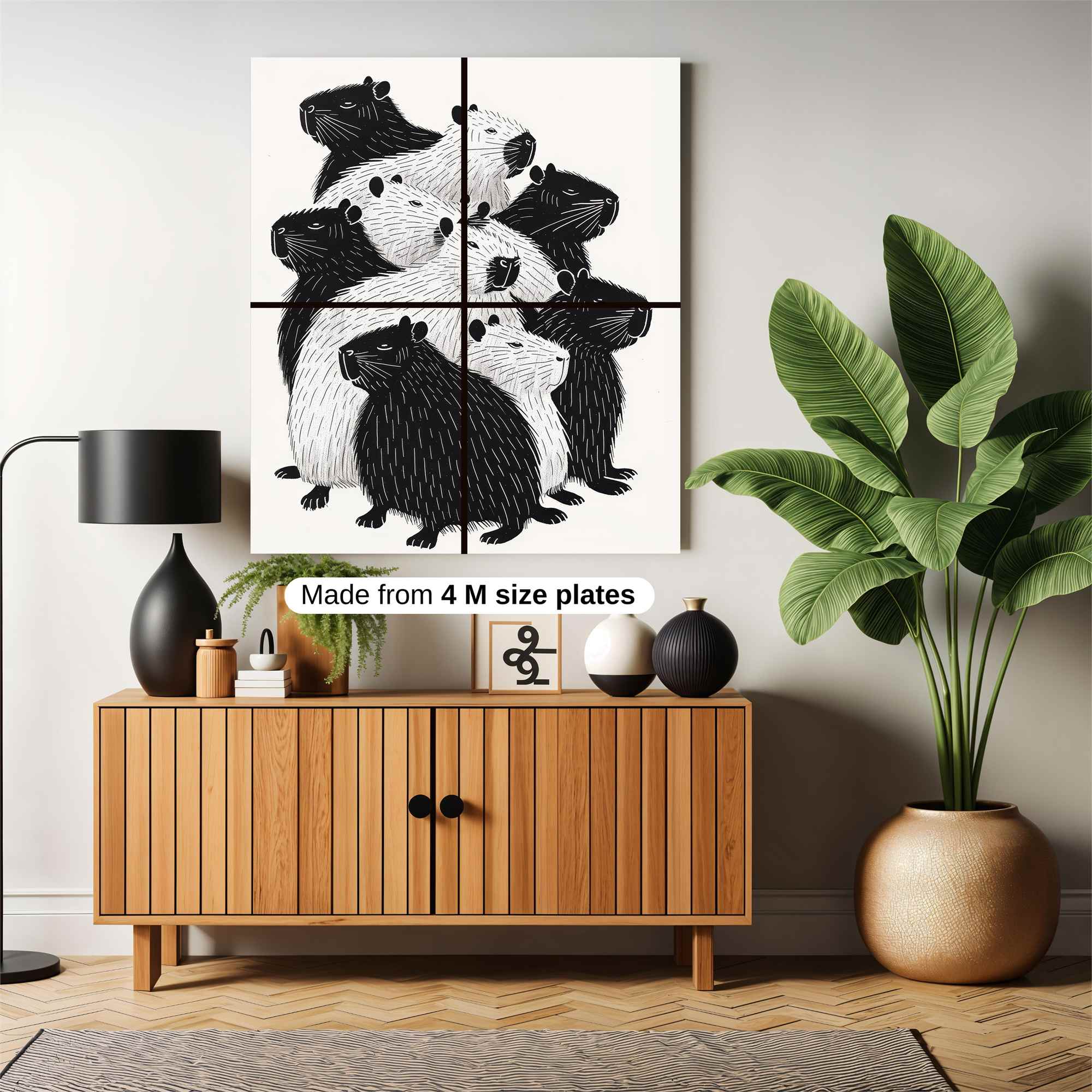 Capybara Cozy Safe Wall Magnetic / M