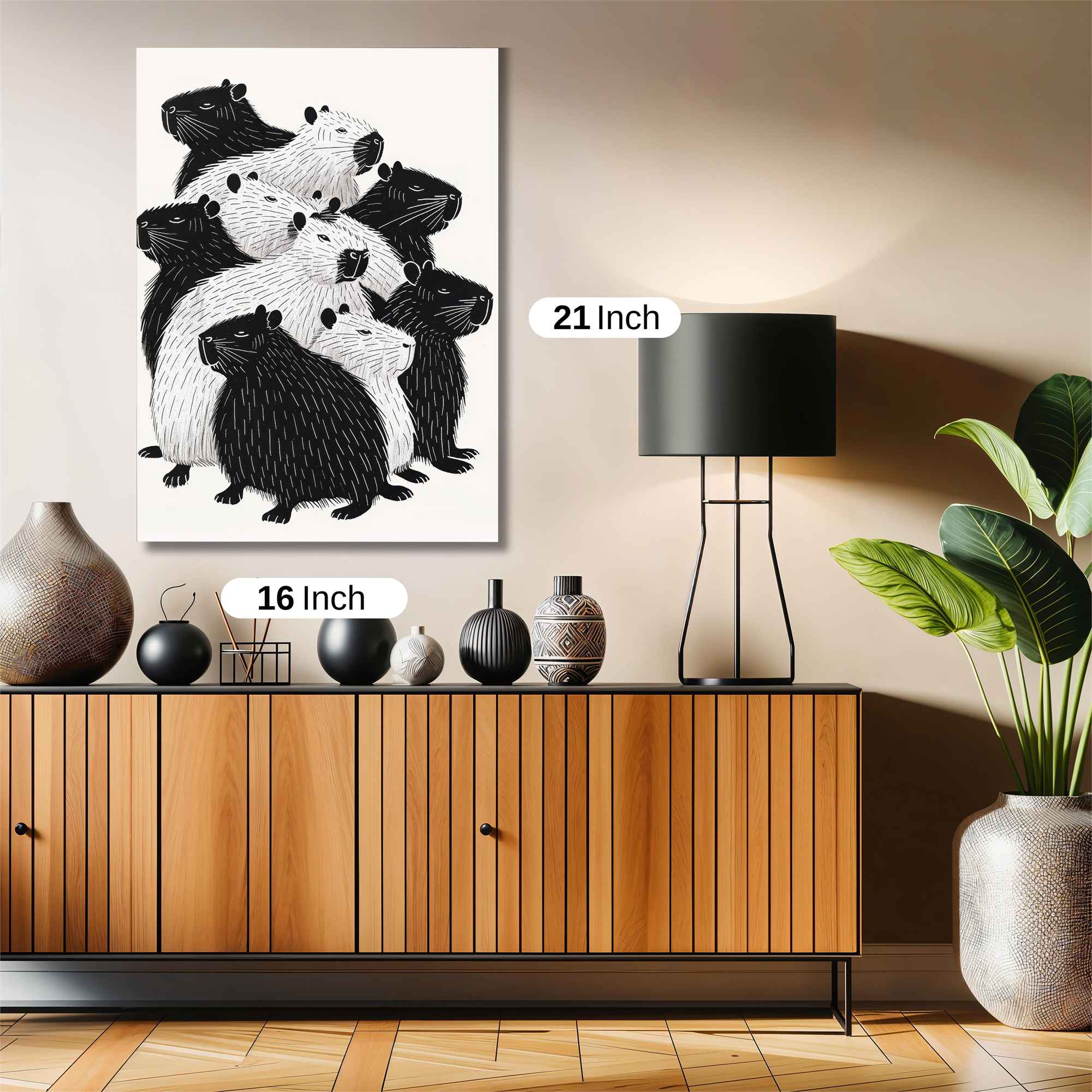 Capybara Cozy Safe Wall Magnetic / M