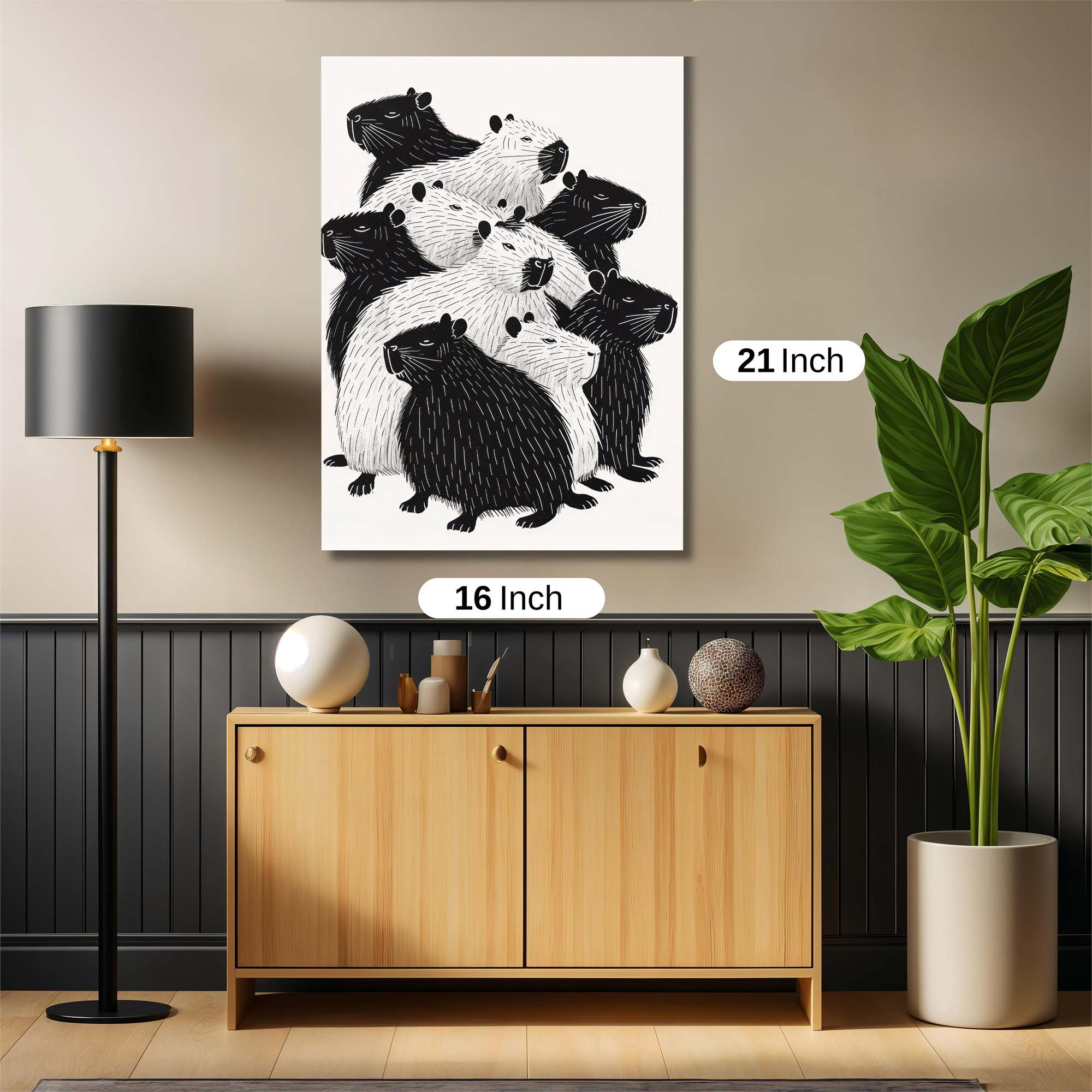 Capybara Cozy Safe Wall Magnetic / M