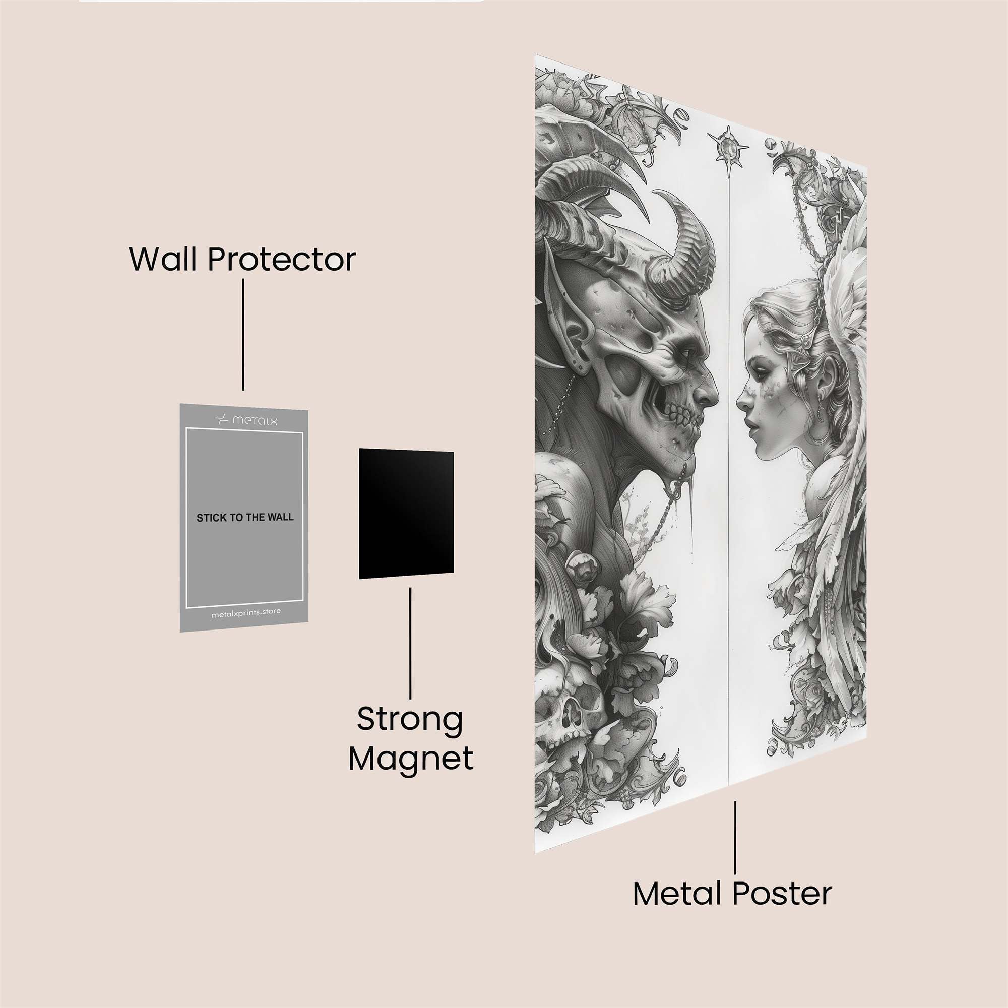 Devilish Serenity Safe Wall Magnetic / M