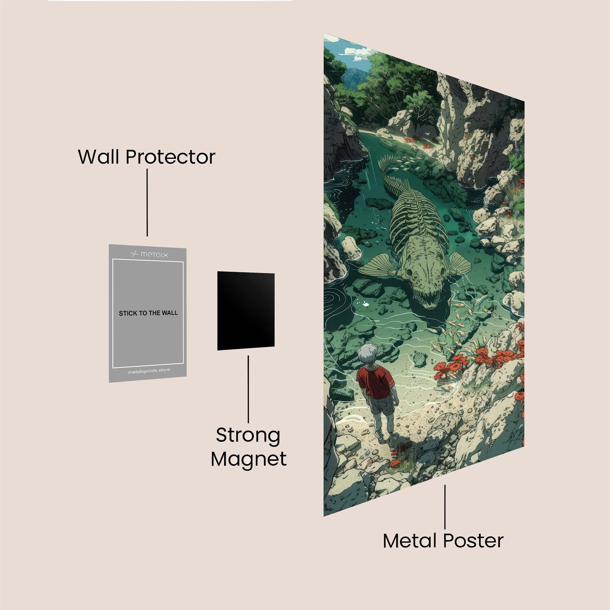 Dunkleosteus Dream Safe Wall Magnetic / M