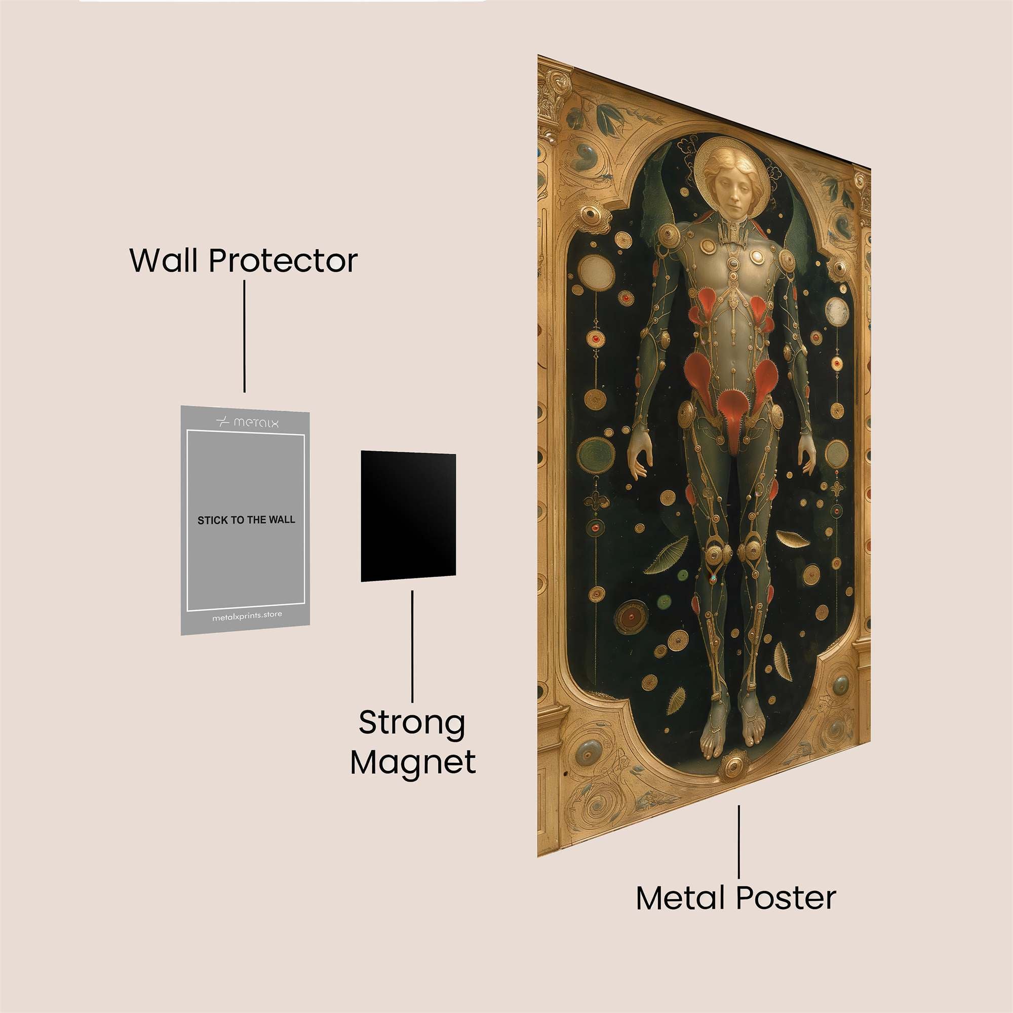 Cosmic Reverie Safe Wall Magnetic / M