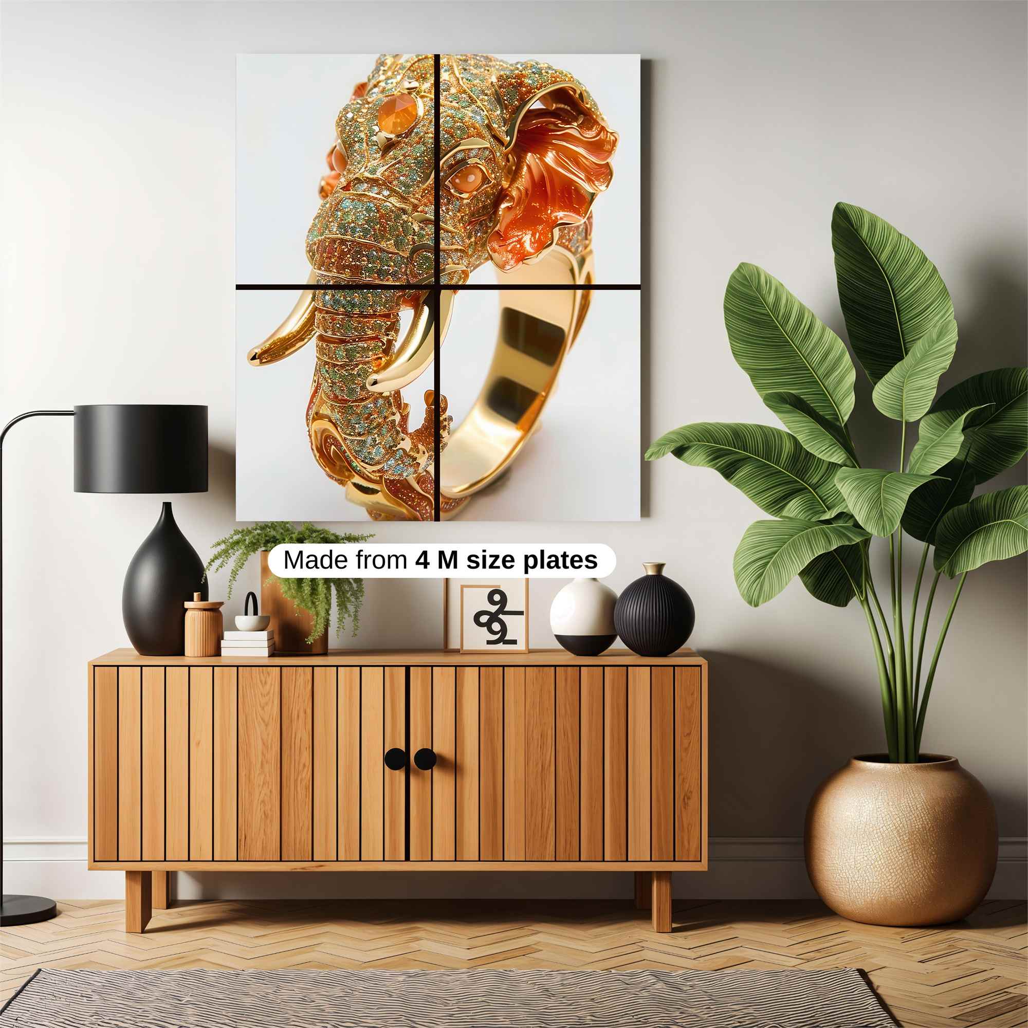 Elephant Opulence Safe Wall Magnetic / M