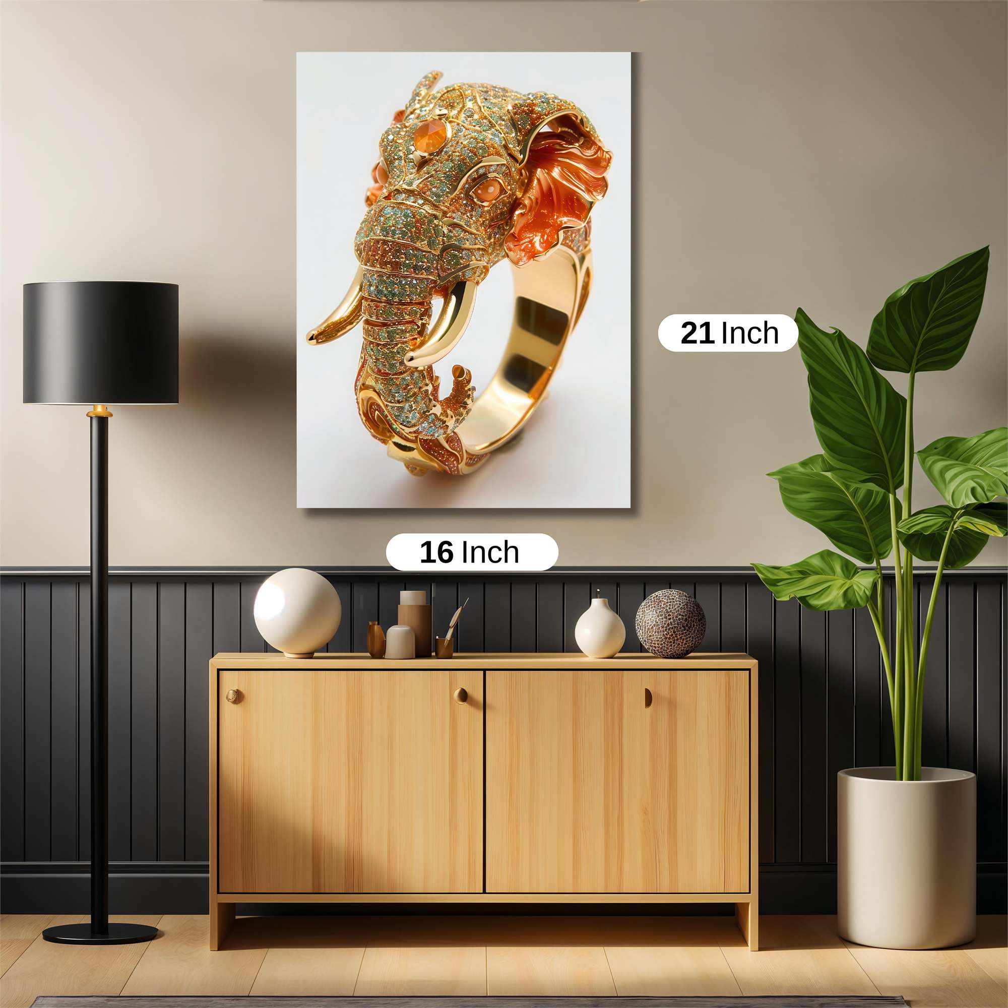 Elephant Opulence Safe Wall Magnetic / M